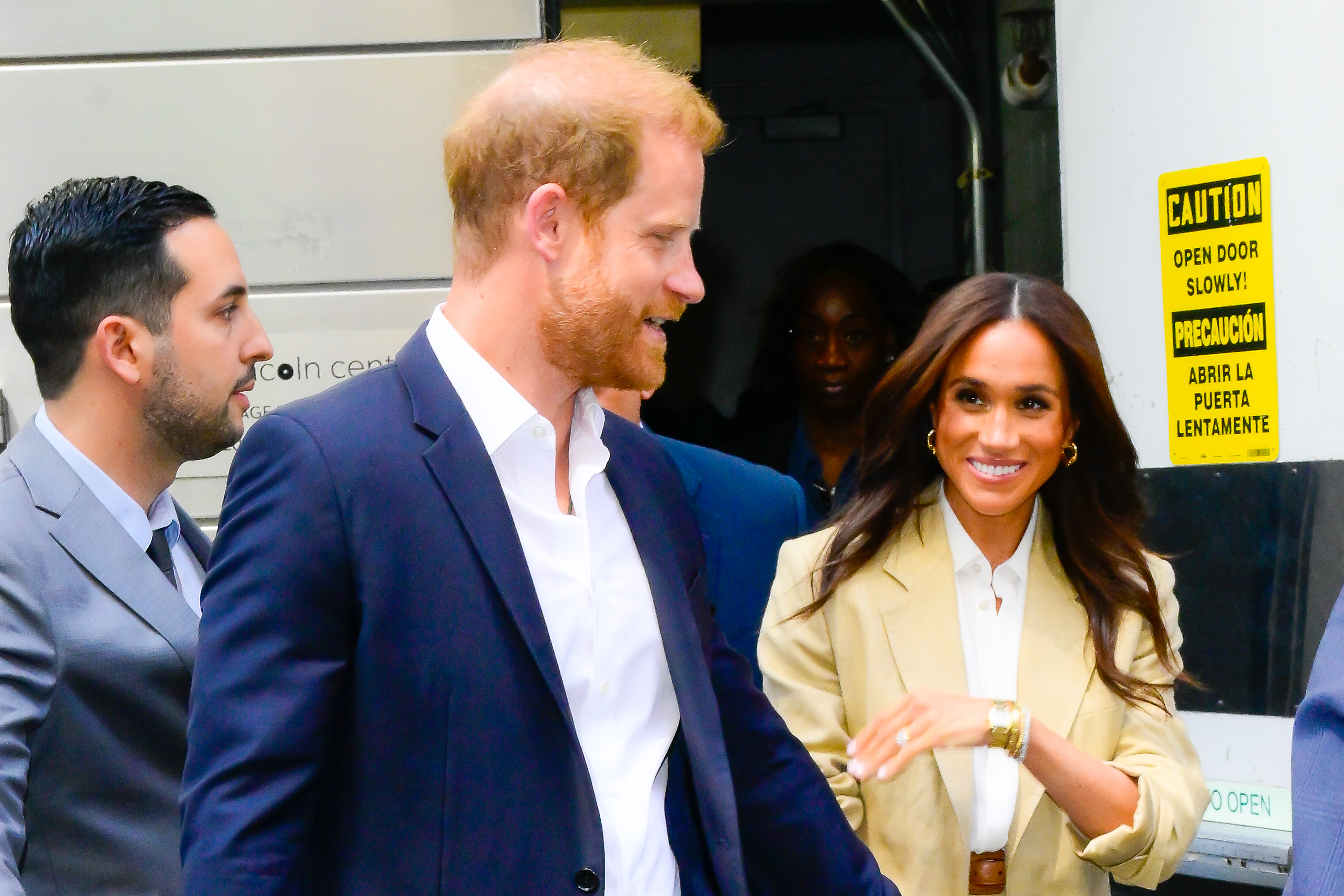 Prince Harry, Duke of Sussex, and Meghan, Duchess of Sussex, are seen on April 23, 2025, in New York City. | Source: Getty Images