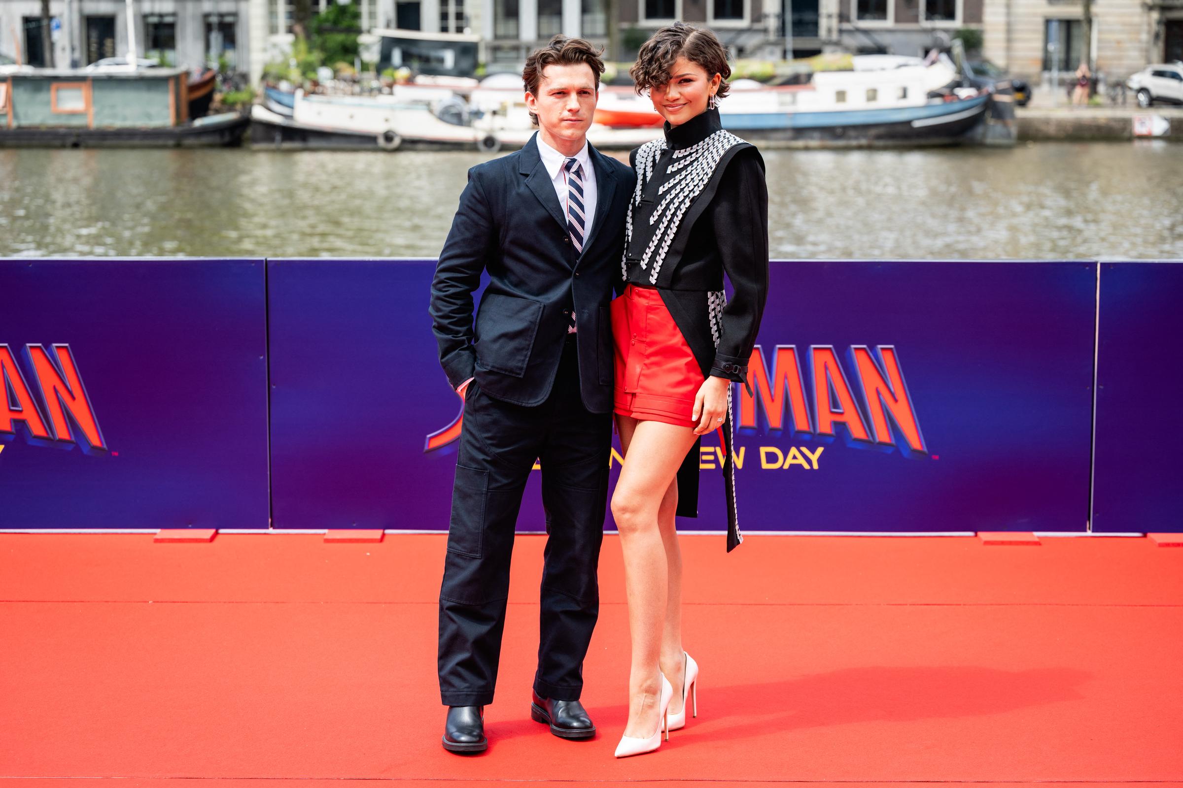 Tom Holland and Zendaya during the "Spider-Man: Brand New Day" Photocall on June 17, 2026 in Amsterdam, Netherlands. | Source: Getty Images