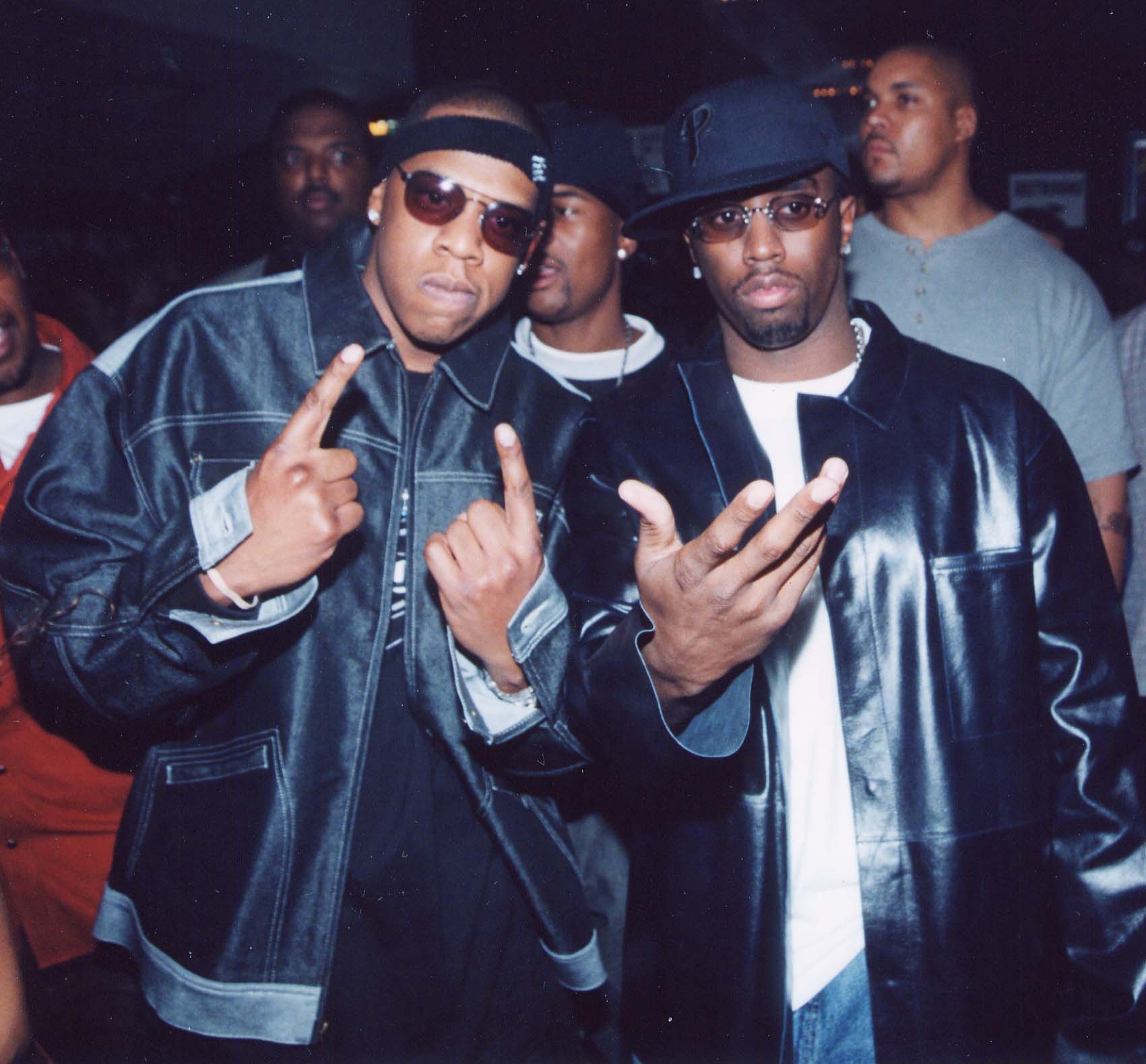 Jay Z & Sean "P. Diddy" Combs during Jay-Z's Roller Bash CD Release Party taping for MTV on November 7, 2000, in Northridge, California. | Source: Getty Images