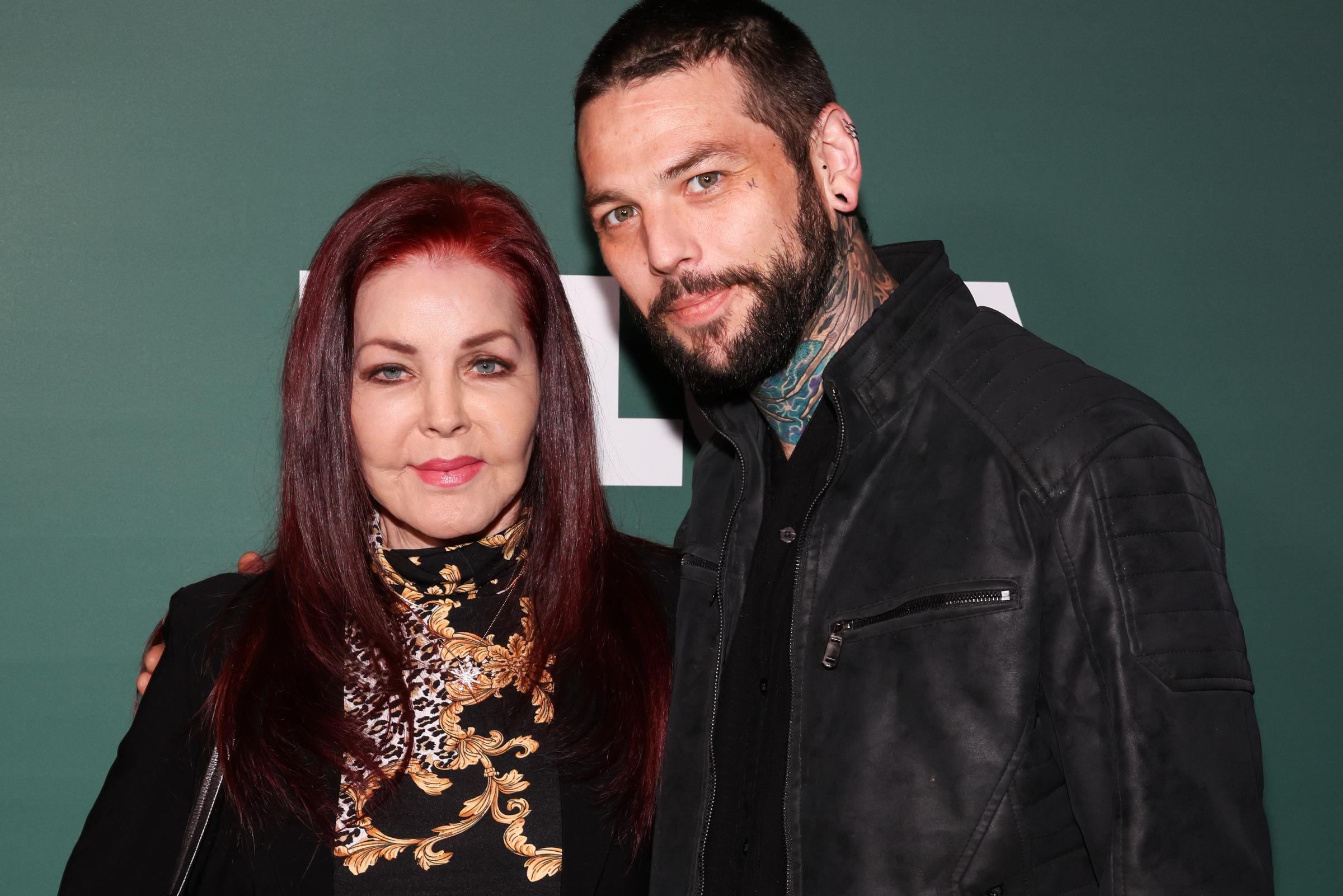 Priscilla Presley and Navarone Garibaldi attend the Last Chance for Animals 40th Anniversary Gala at Paramount Studios on October 19, 2024, in Los Angeles, California. | Source: Getty Images
