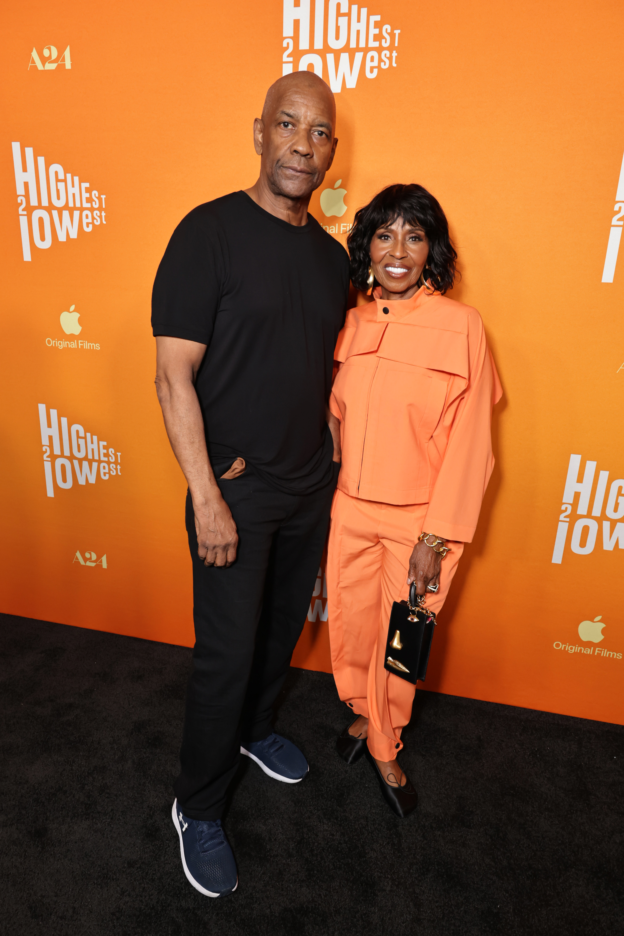 Pauletta Washington and Denzel Washington attend the Los Angeles special screening of Apple Original Films and A24's "Highest 2 Lowest" at Academy Museum of Motion Pictures on August 13, 2025, in Los Angeles, California. | Source: Getty Images