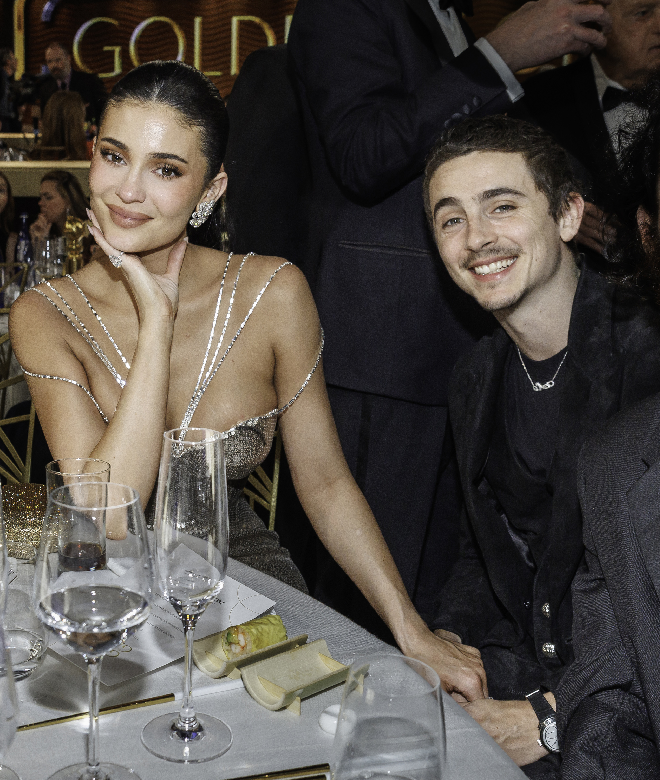 Kylie Jenner and Timothée Chalamet during the 83rd Annual Golden Globes on January 11, 2026, in Beverly Hills, California. | Source: Getty Images