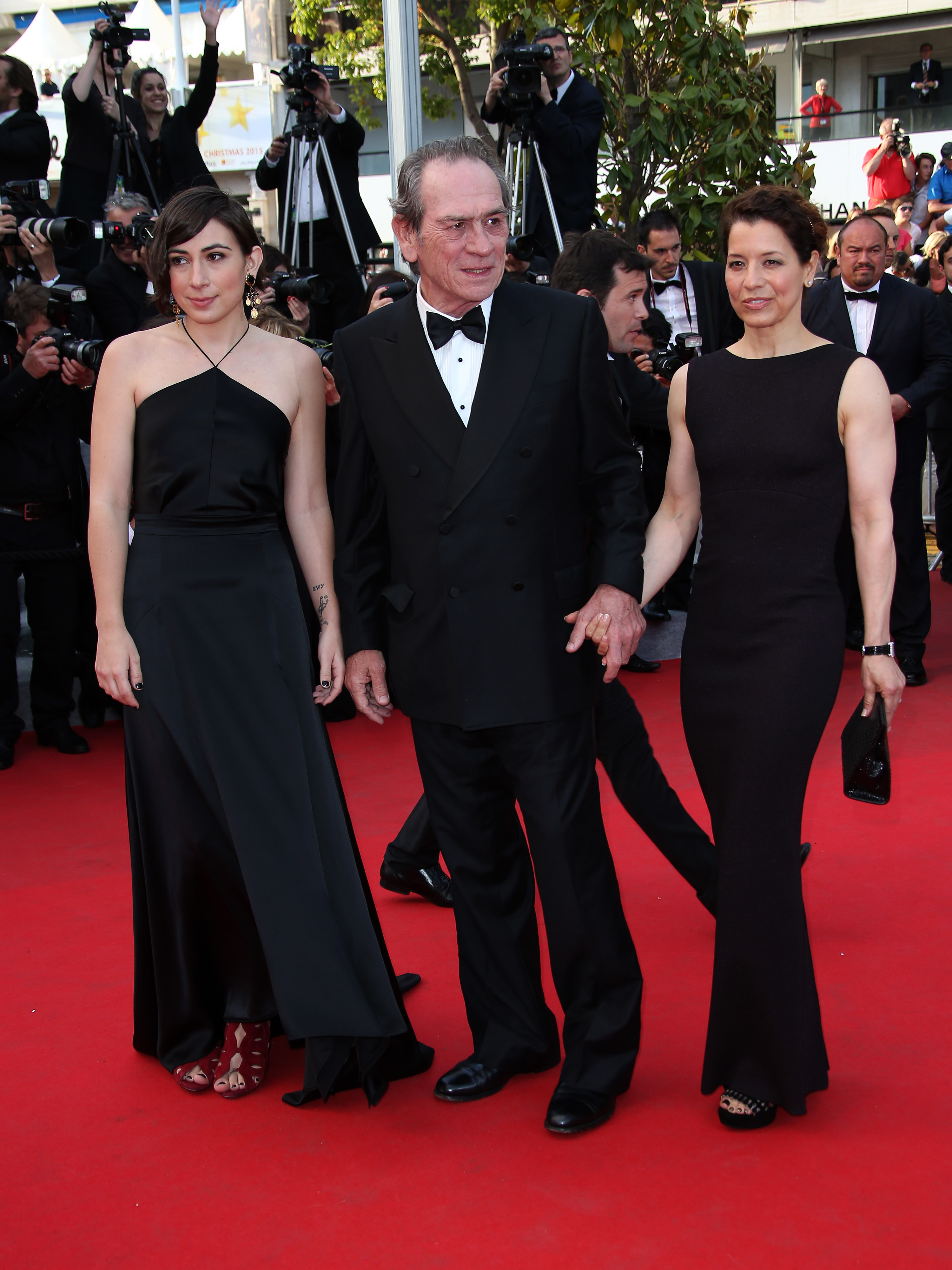 Tommy Lee Jones with his daughter Victoria Jones and his wife Dawn Laurel-Jones attend "The Homesman" premiere during the 67th Annual Cannes Film Festival on May 18, 2014 in Cannes, France. | Source: Getty Images