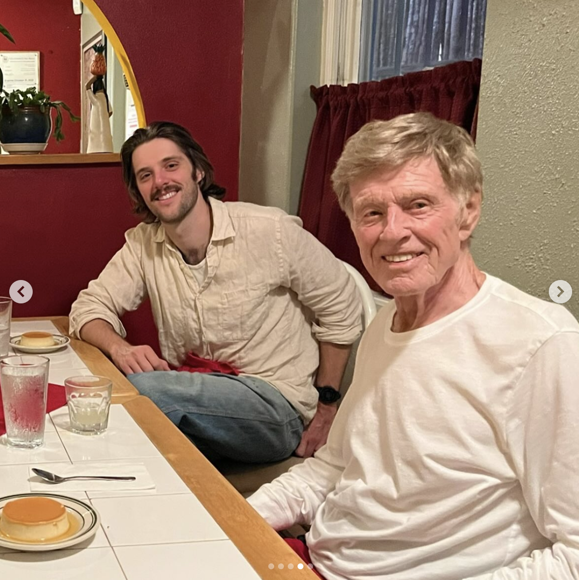 Robert Redford and Connor Schlosser, posted on September 16, 2025. | Source: Instagram/connorschlosser