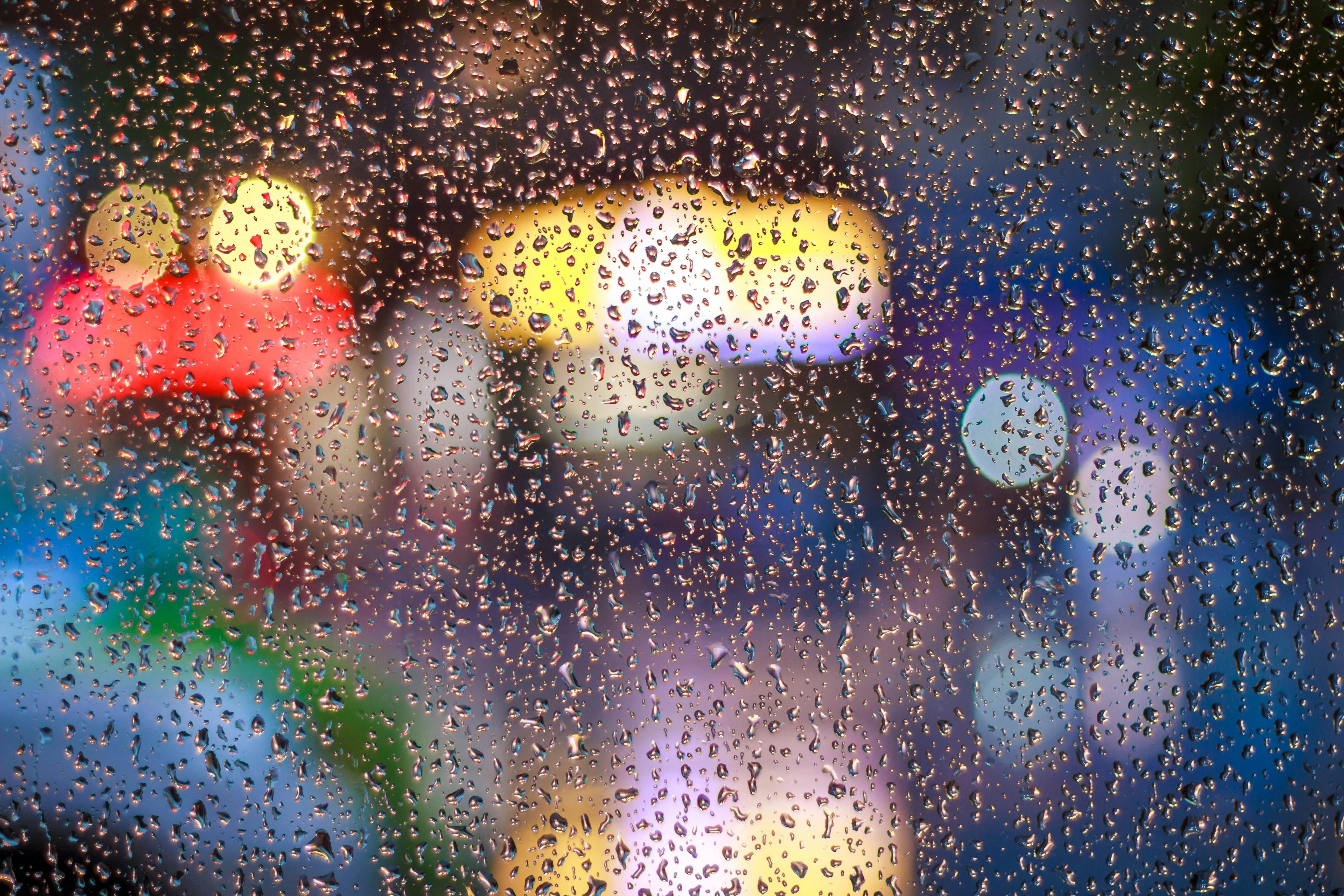Raindrops on a glass window | Source: Pexels