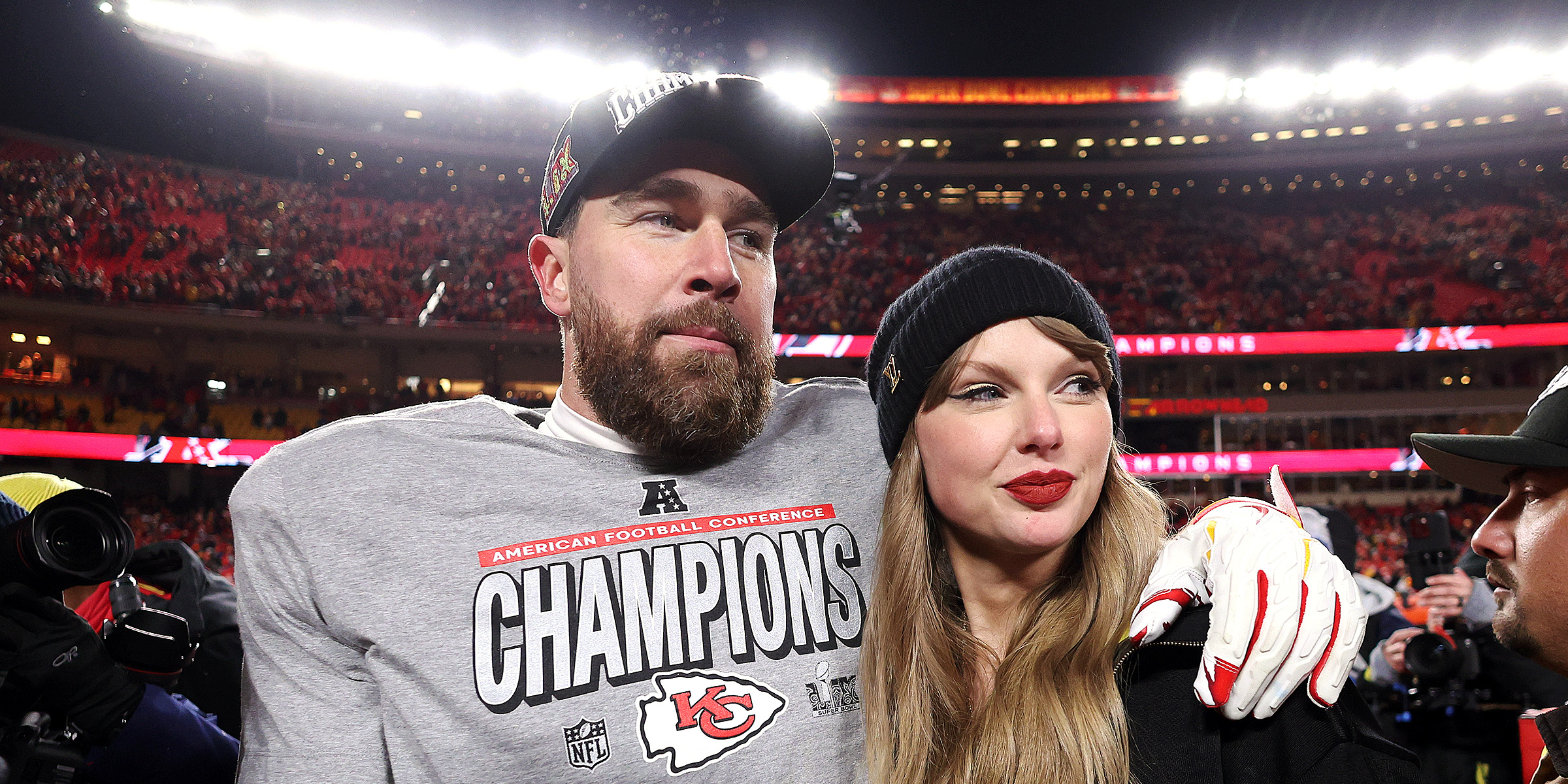 Travis Kelce and Taylor Swift | Source: Getty Images