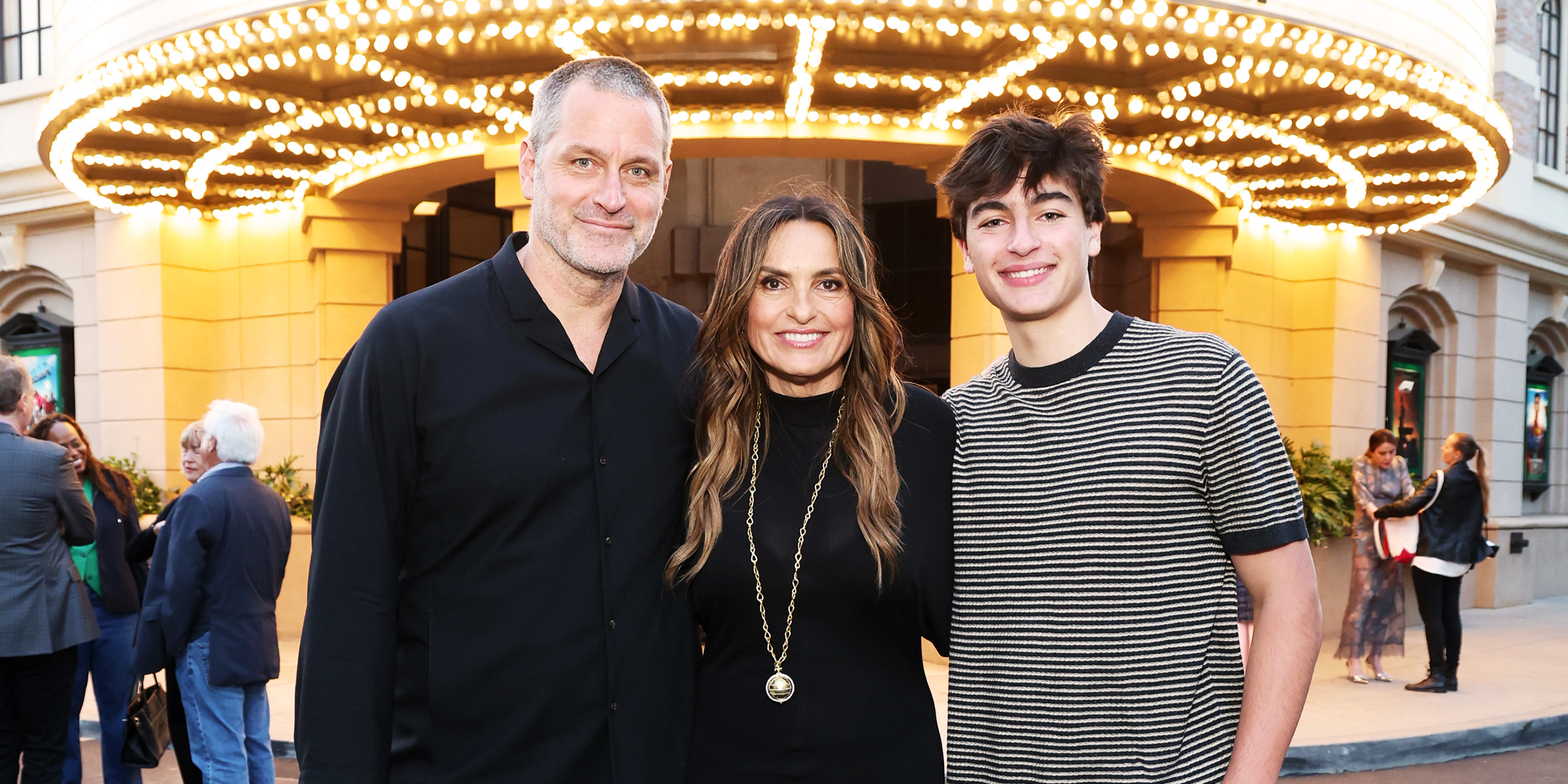 Peter Hermann, Mariska Hargitay, and August Hermann | Source: Getty Images