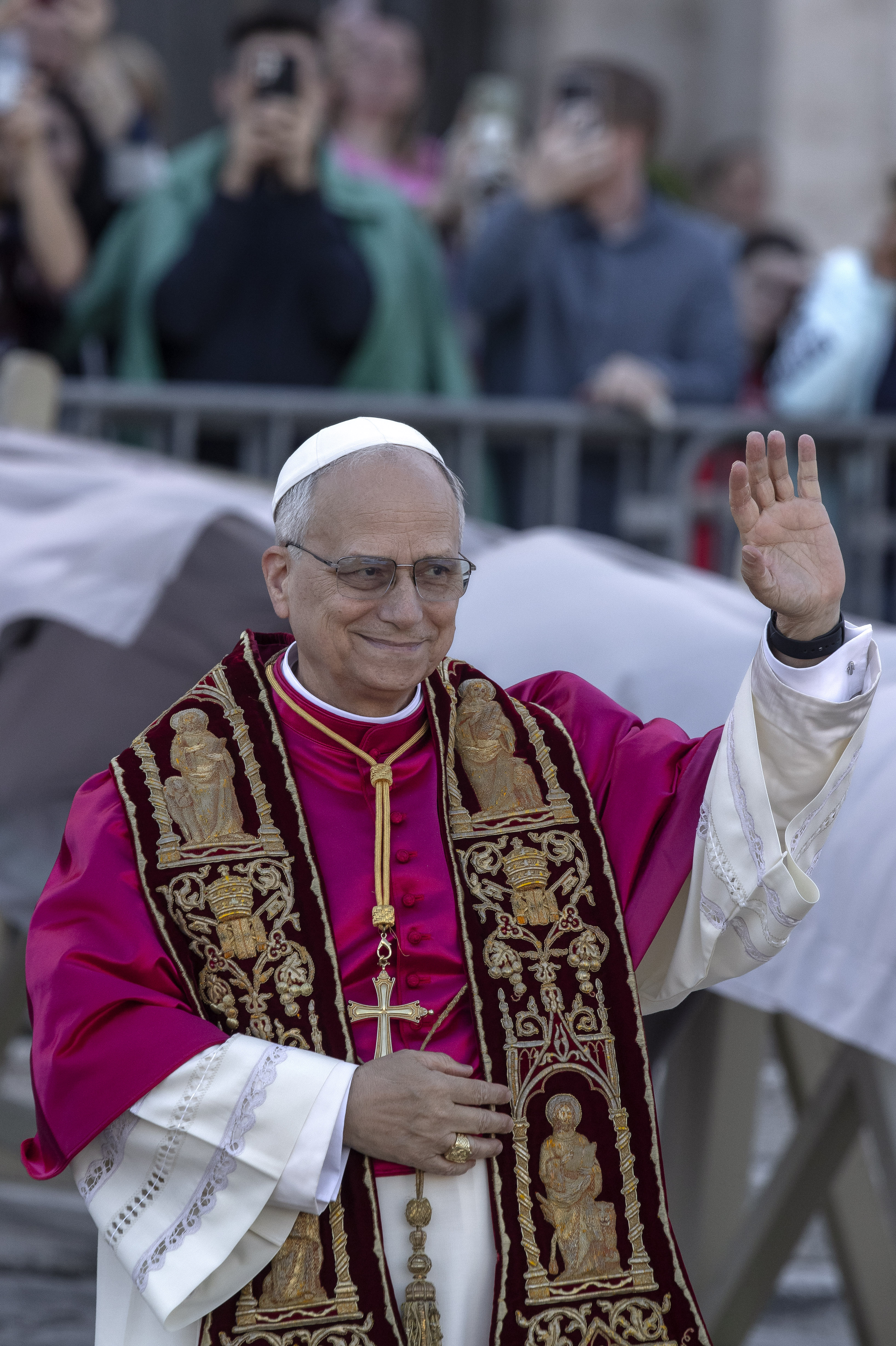 Pope Leo XIV arrives at the Basilica of St. John Lateran in Rome to preside over a Mass and take possession of the Roman Cathedral on May 25, 2025 | Source: Getty Images