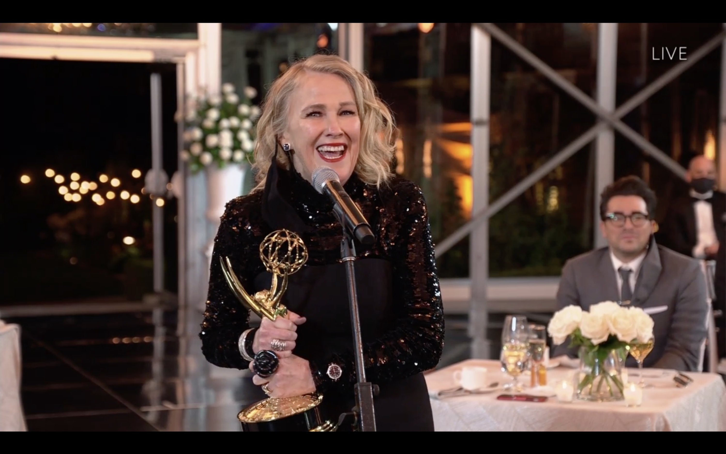 Catherine O'Hara during the television coverage of the 72nd Emmy Awards on September 20, 2020 | Source: Getty Images