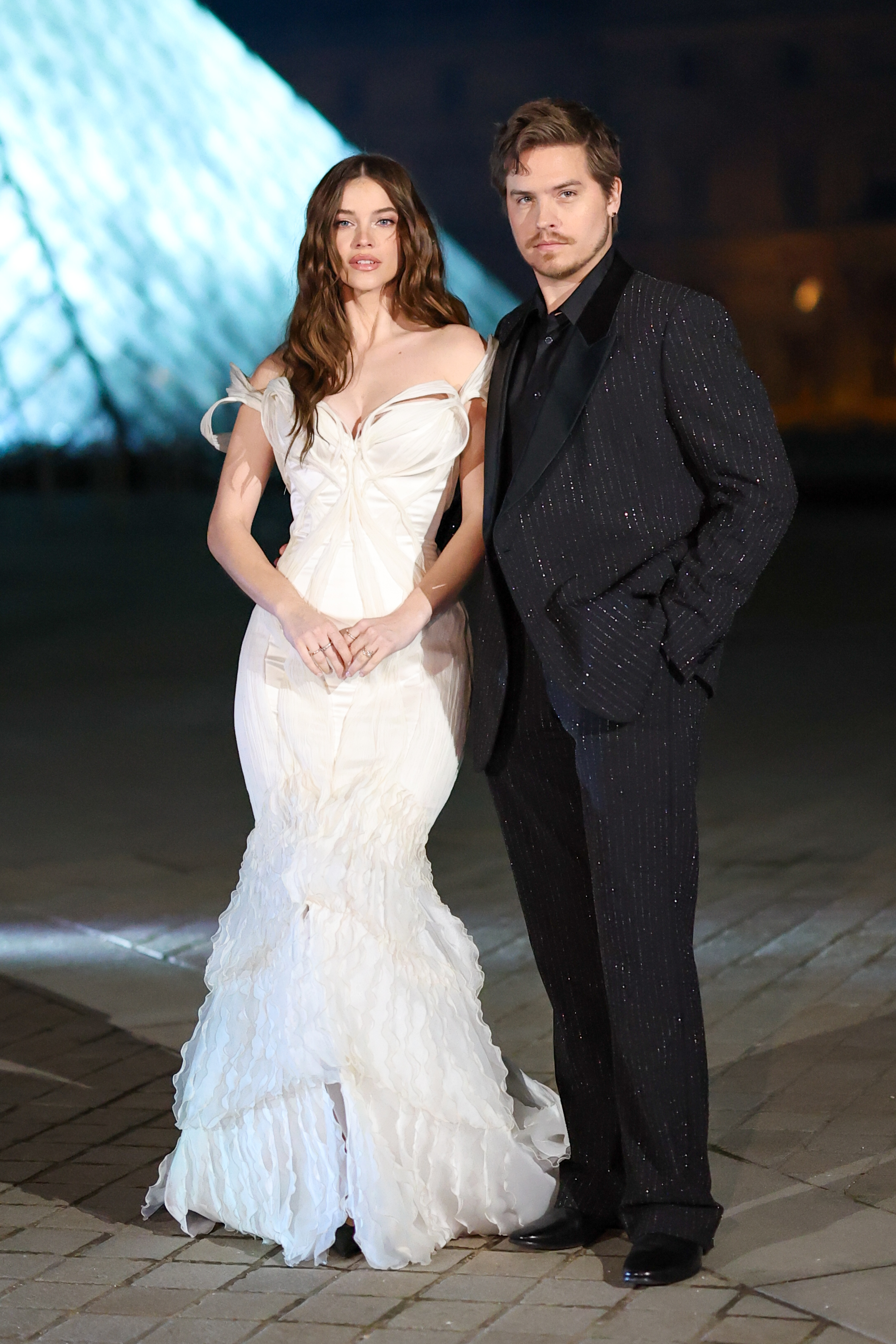Barbara Palvin and Dylan Sprouse attend the Grand Dîner du Louvre at Musee du Louvre on March 03, 2026 in Paris, France. | Source: Getty Images