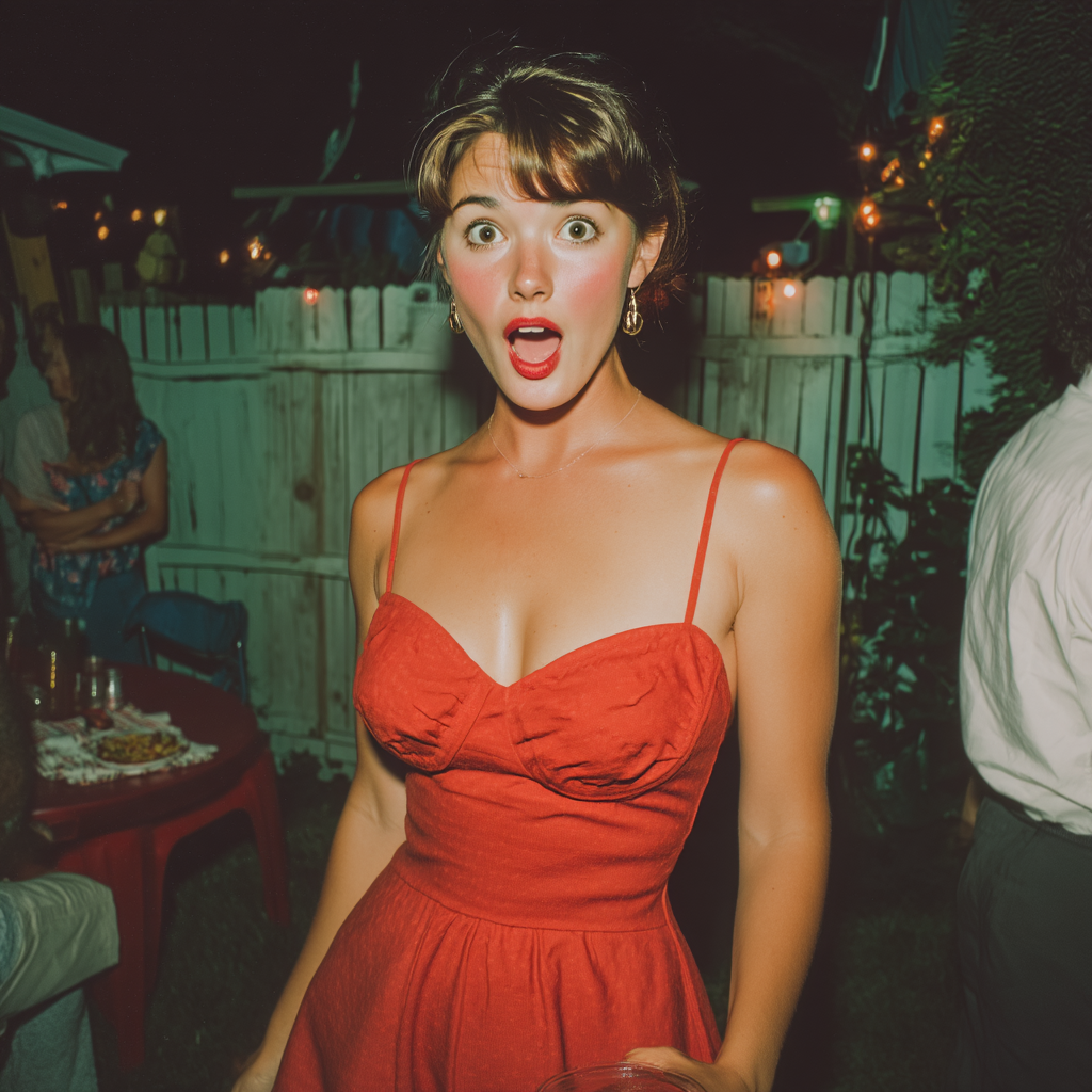 A shocked and distressed woman | Source: Midjourney