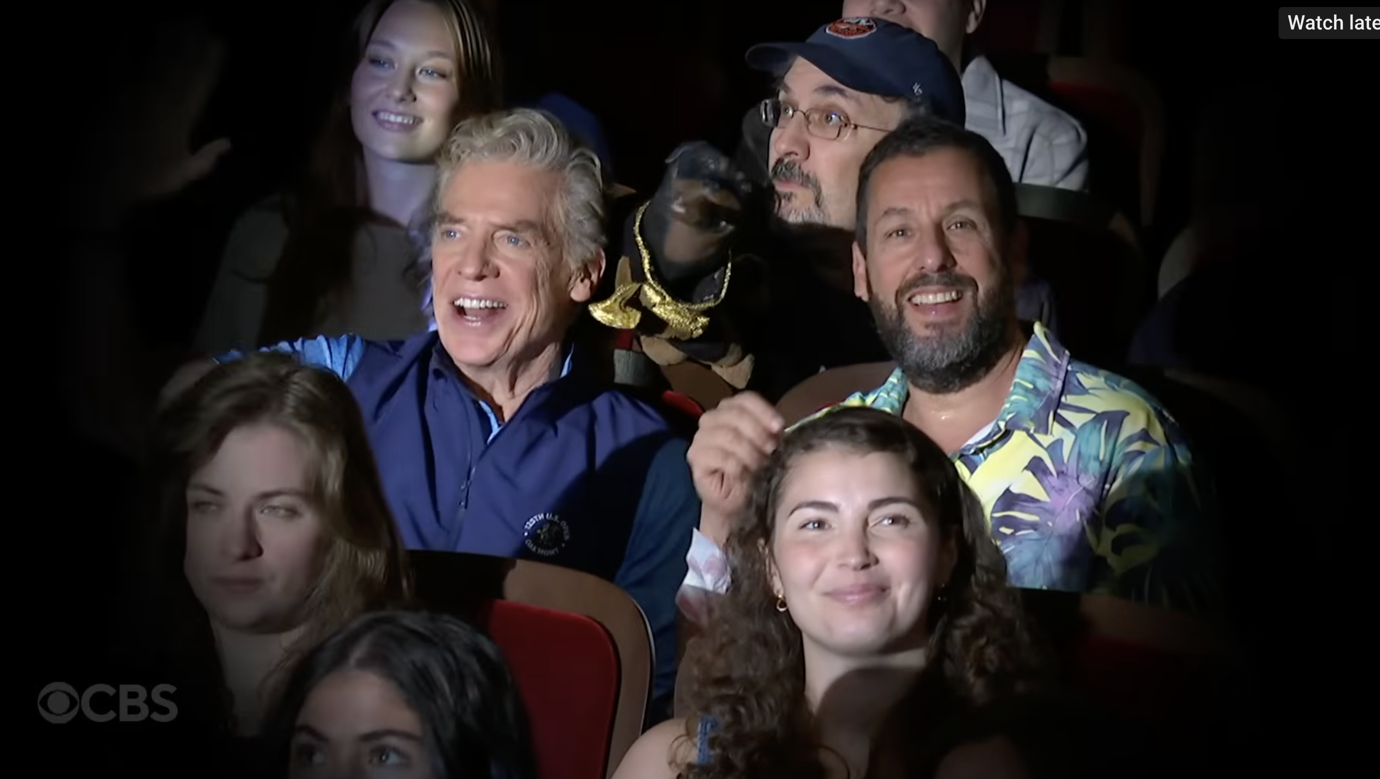 Adam Sandler on the set of "The Late Show with Stephen Colbert" on July 21, 2025 | Source: YouTube/The Late Show with Stephen Colbert