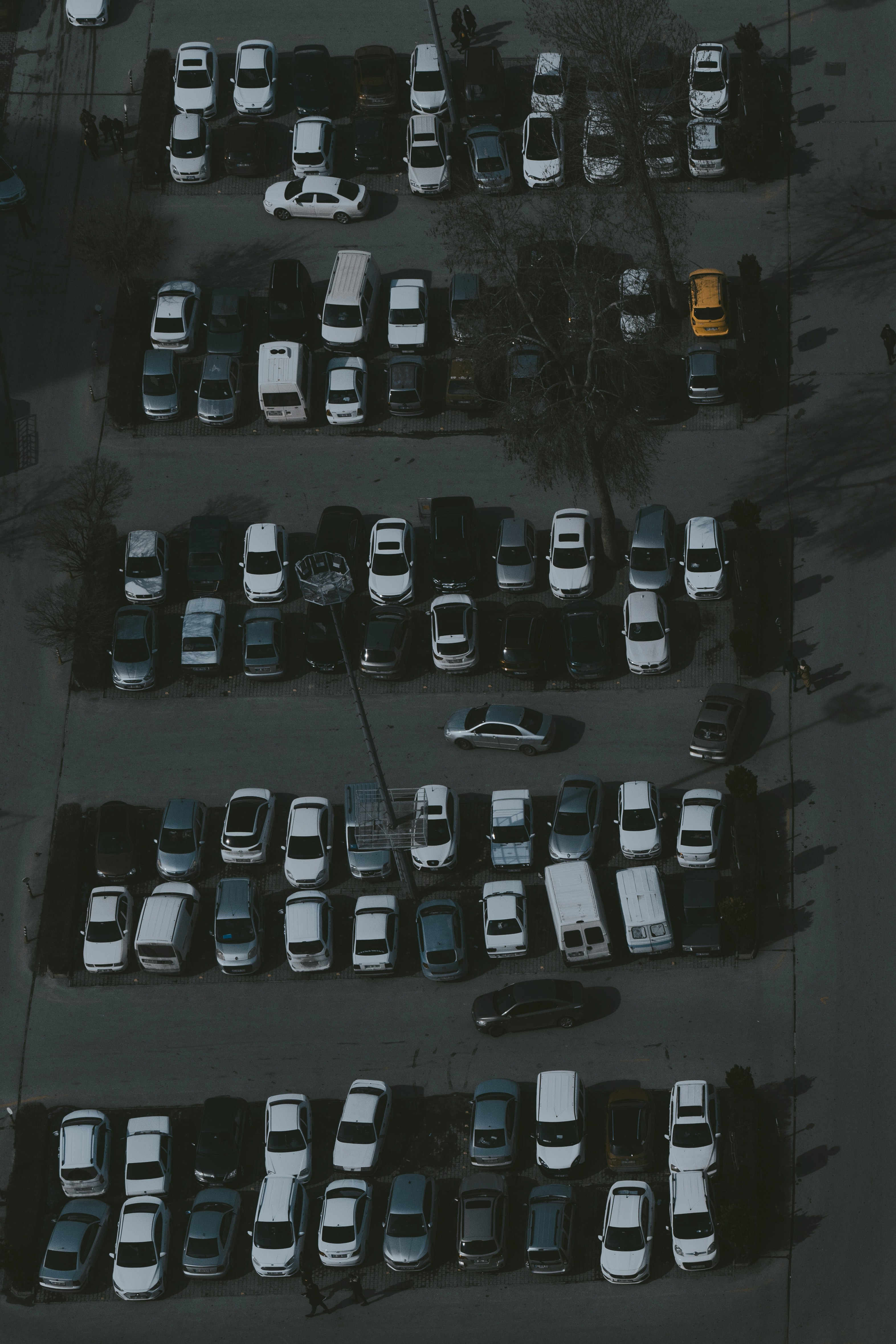 An aerial view of a parking lot | Source: Unsplash