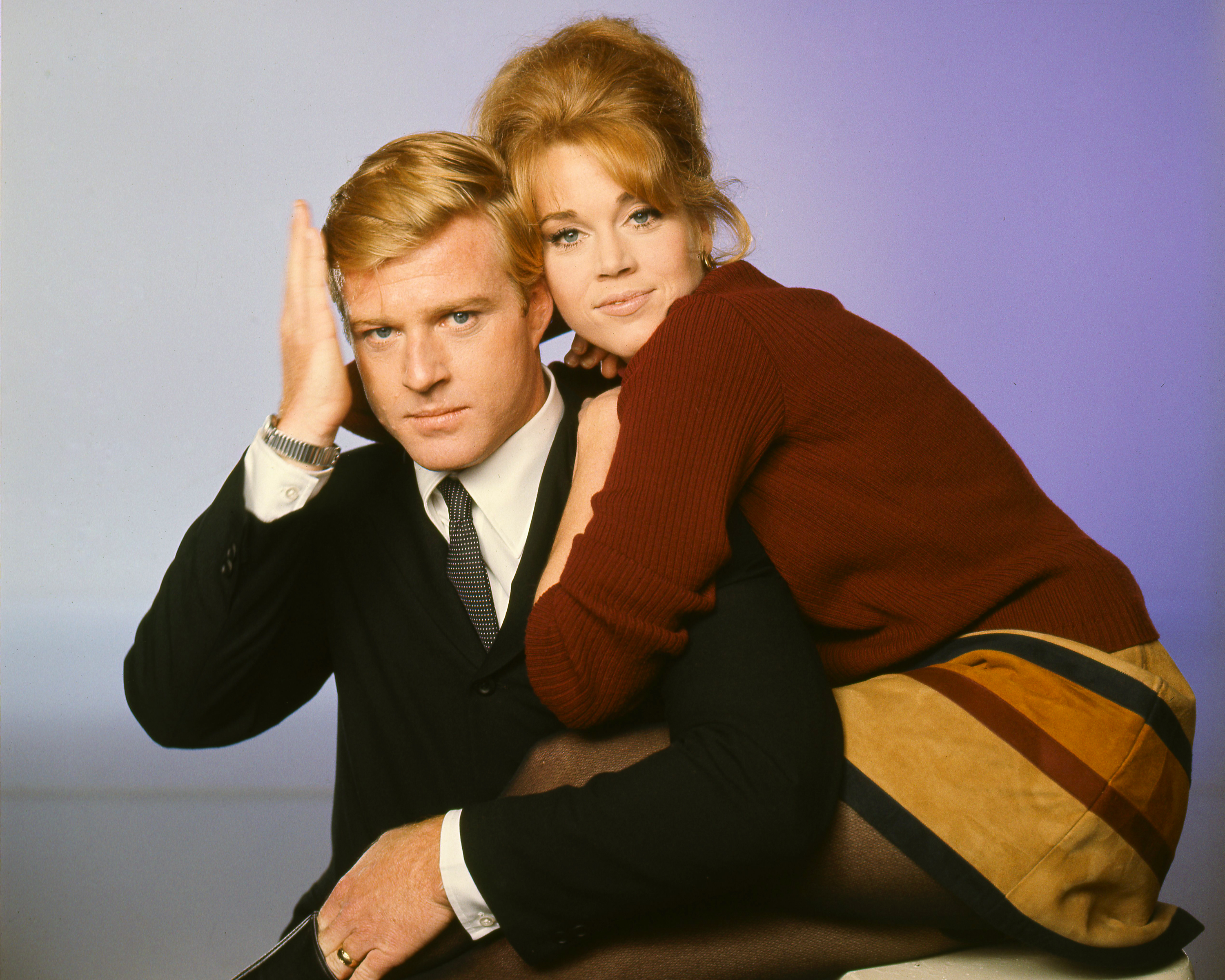 Robert Redford and Jane Fonda in a promotional portrait for 'Barefoot In The Park', directed by Gene Saks, circa 1967. | Source: Getty Images