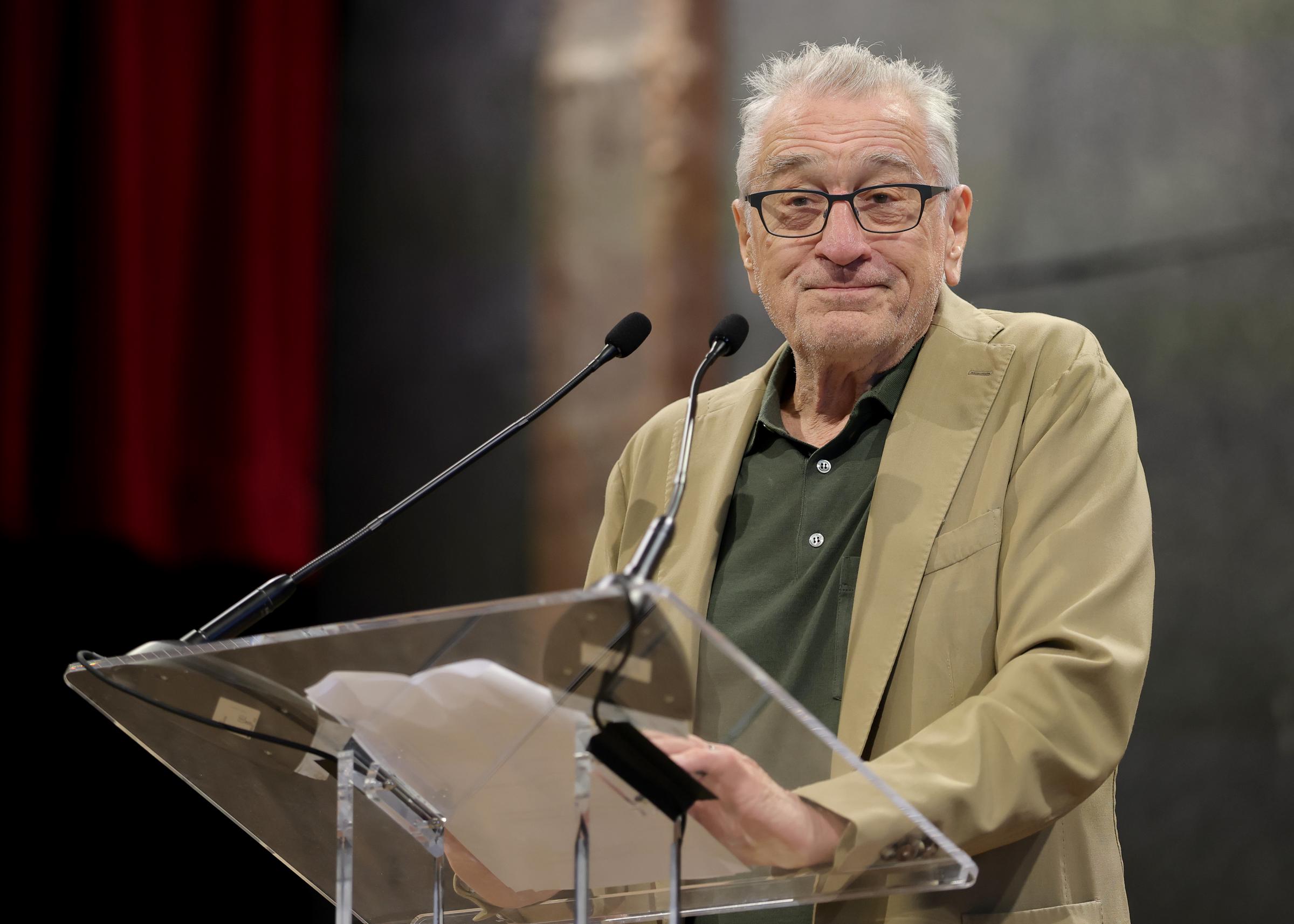 Robert De Niro speaks onstage at the Director's Brunch during the 2026 Tribeca Festival at City Winery on June 8 in New York City. | Source: Getty Images