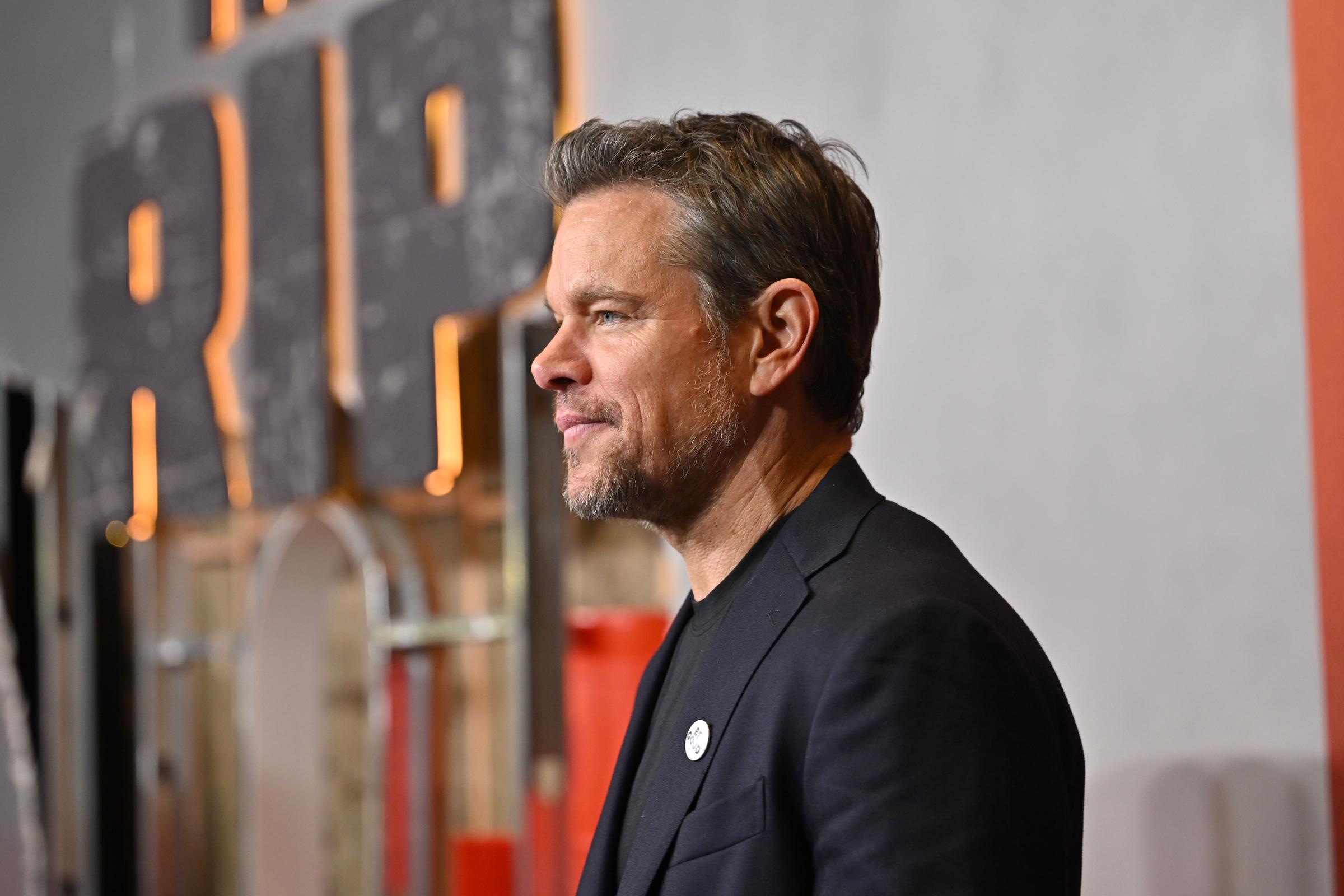 Matt Damon attends "The Rip" World Premiere at Alice Tully Hall on January 13, 2026 in New York City. | Source: Getty Images