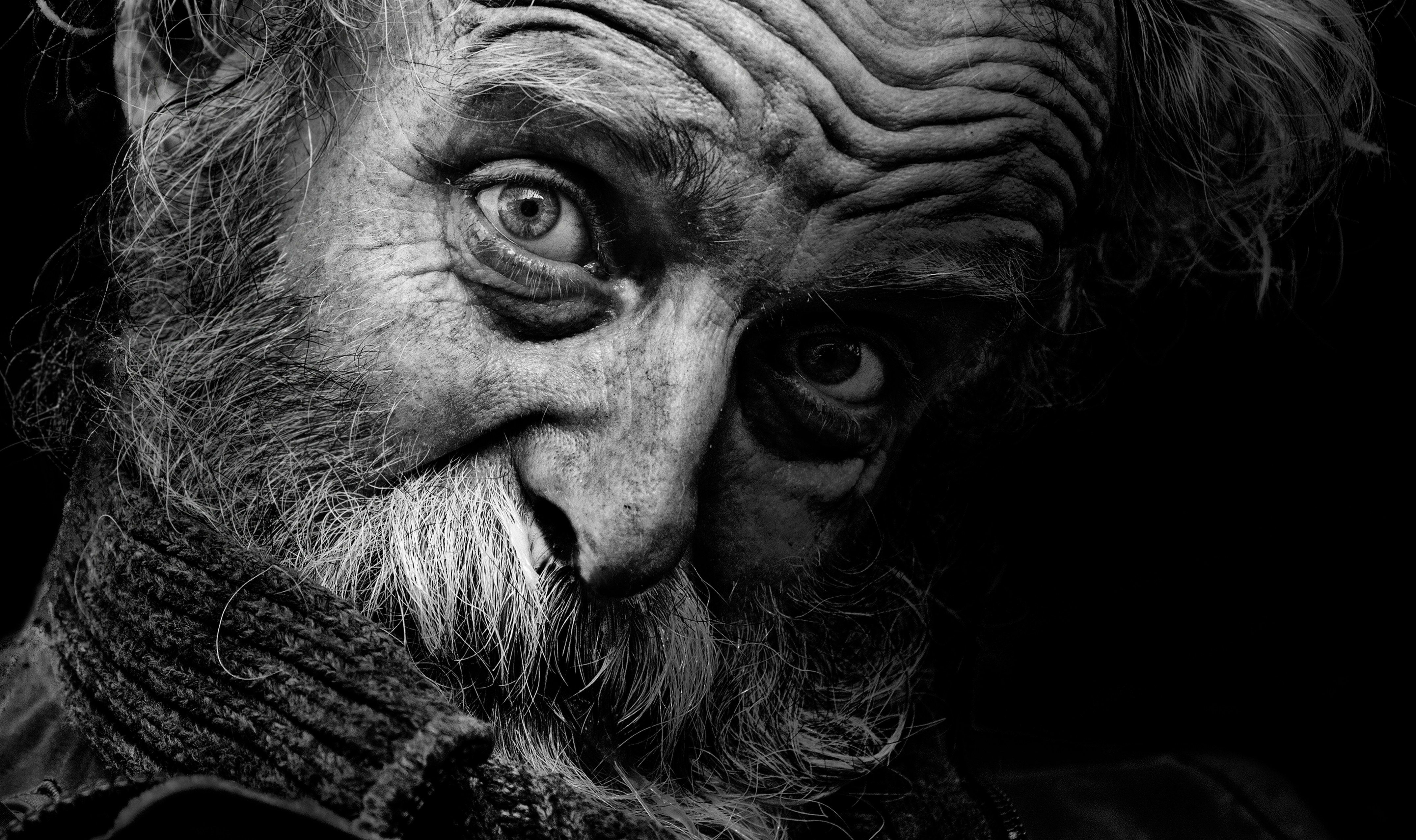 A surprised homeless man | Source: Unsplash