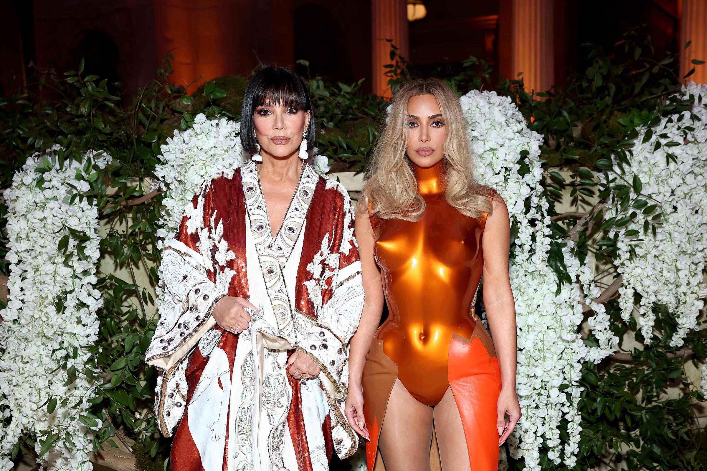 Kris Jenner and Kim Kardashian attend the 2026 Met Gala celebrating "Costume Art" at the Metropolitan Museum of Art on May, 2026 in New York City. | Source: Getty Images