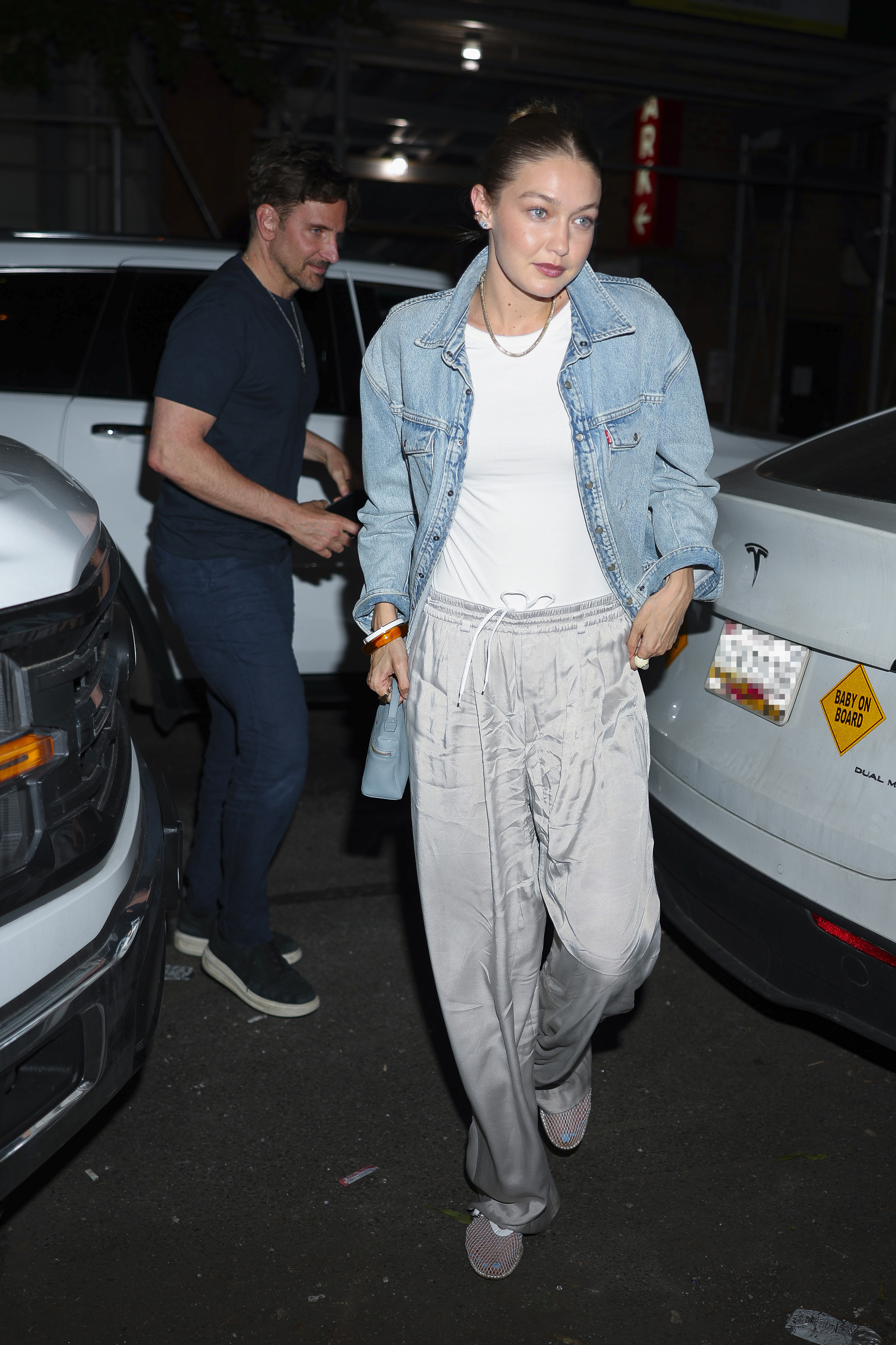 Bradley Cooper and Gigi Hadid are seen in West Village on June 13, 2025, in New York City. | Source: Getty Images