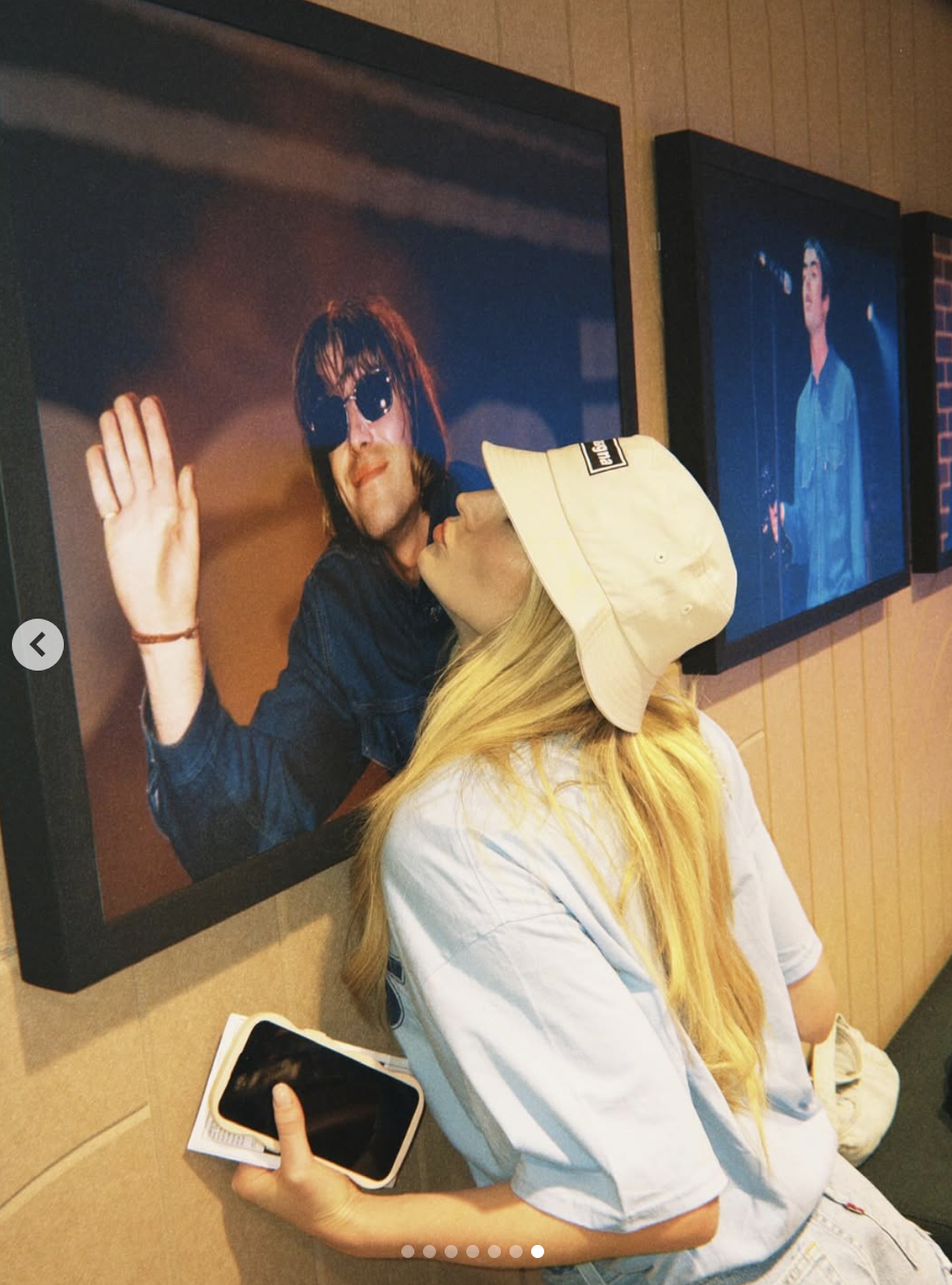 Sophie Turner poses playfully following an Oasis concert, posted on August 4, 2025. | Instagram/sophiet