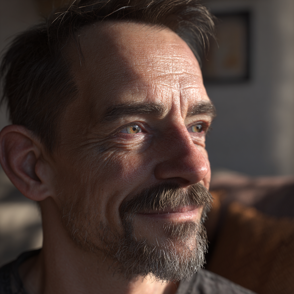 A middle-aged man looking at someone | Source: Midjourney