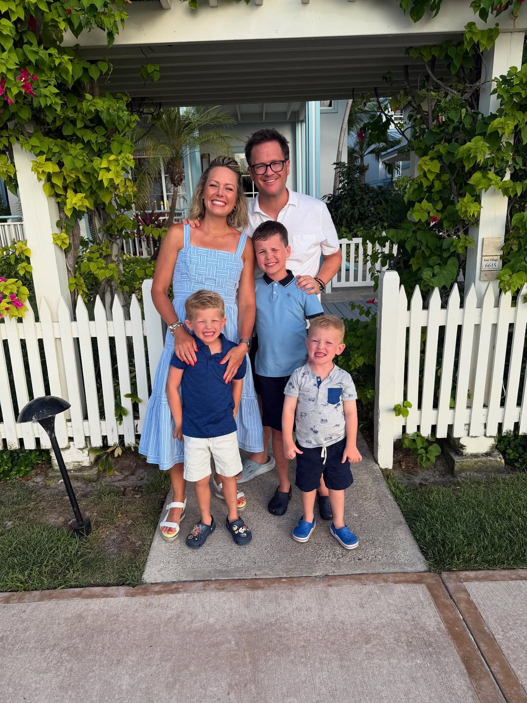 Dylan Dreyer and Brian Fichera pose with their sons, in a post shared on July 29, 2025. | Source: Instagram/dylandreyernbc