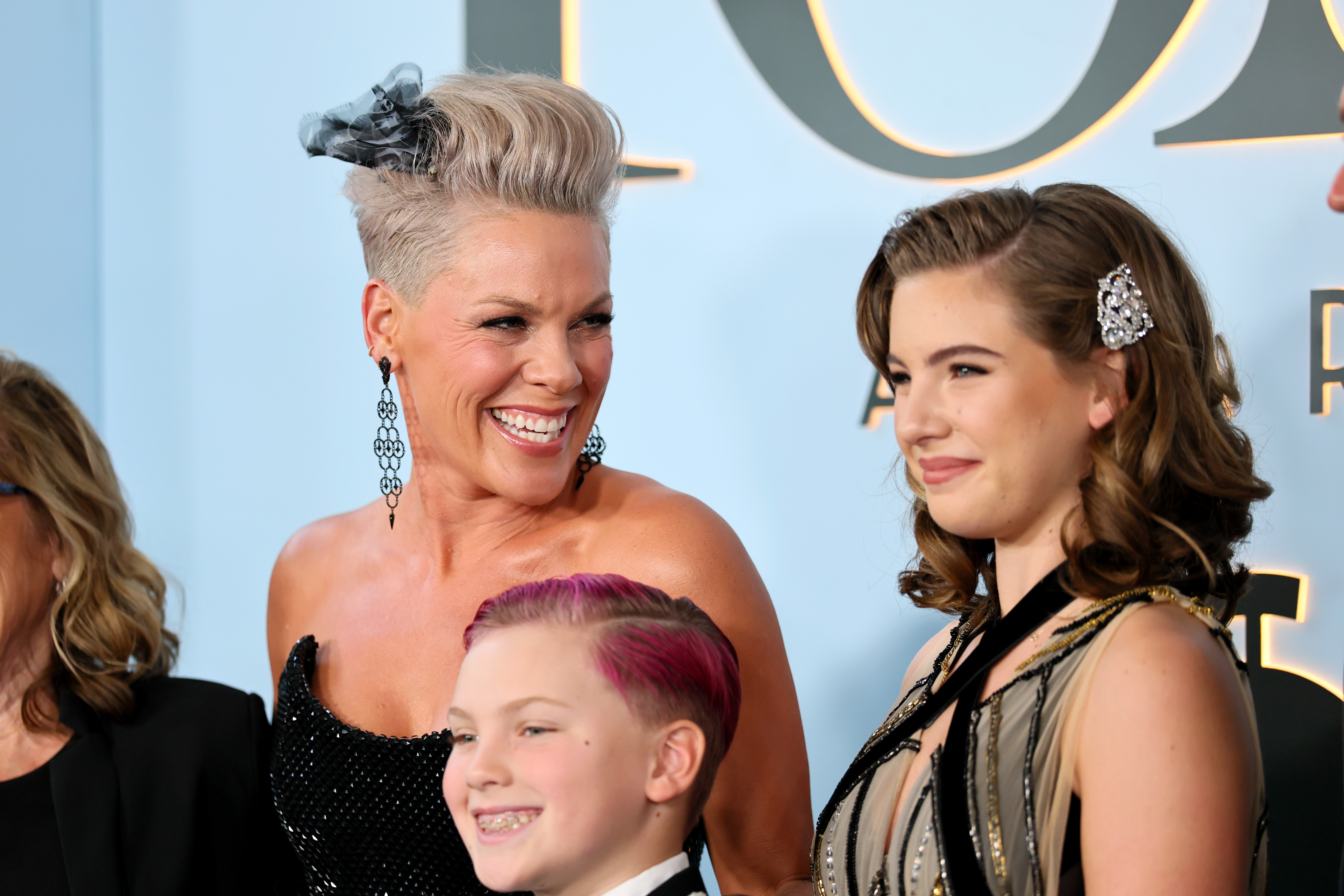P!NK, Jameson Hart, and Willow Hart attend The 79th Annual Tony Awards at Radio City Music Hall on June 7, 2026 in New York City. | Source: Getty Images