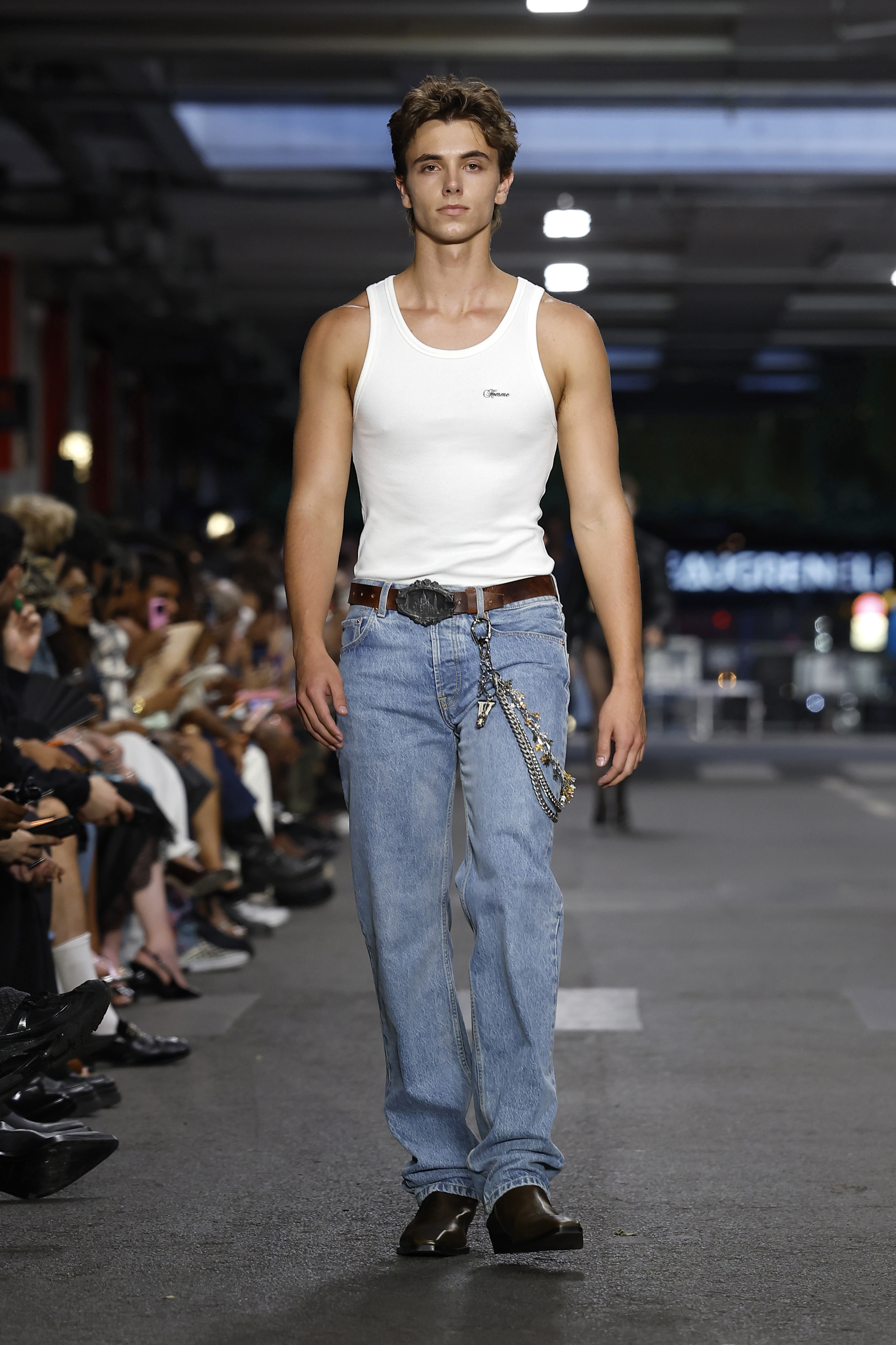 Jayden Federline walks the runway during the Vetements Menswear Spring/Summer 2027 show as part of Paris Fashion Week on June 26, 2026 in France. | Source: Getty Images