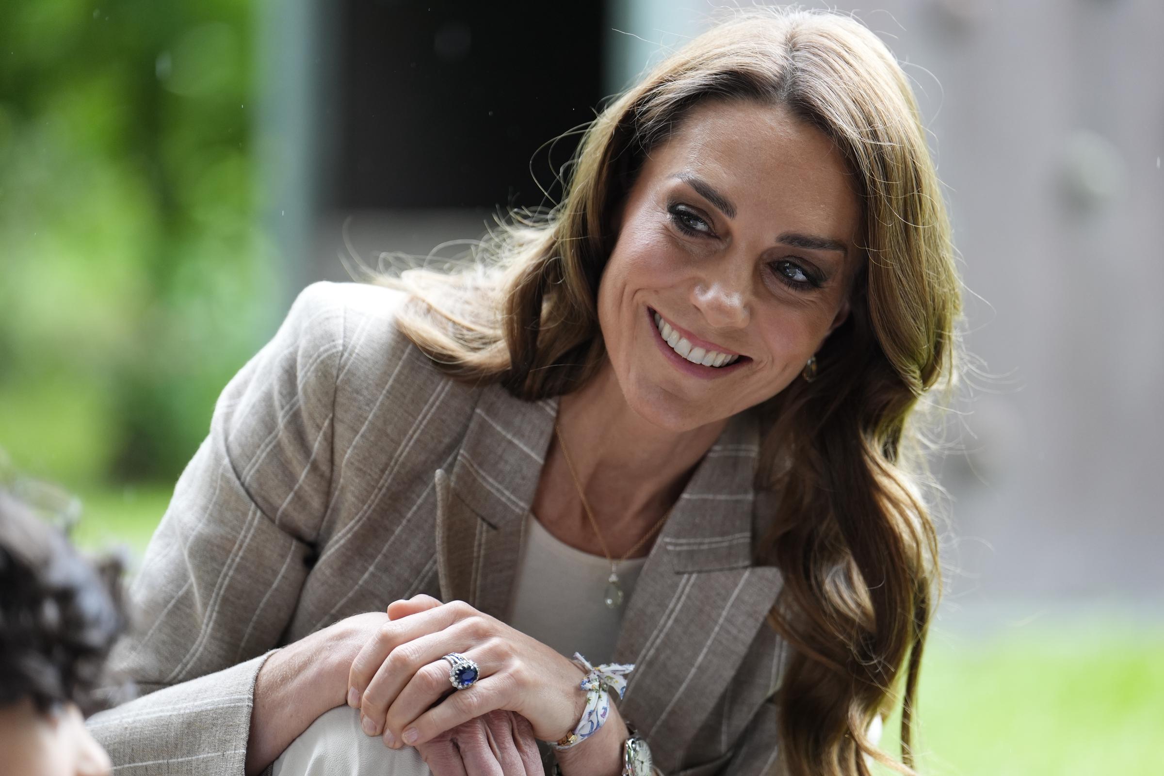 Catherine, Princess of Wales, visits the Salvador Allende Scuola dell'infanzia to view education in nature during the second day of her visit to Reggio Emilia on May 14, 2026, in Reggio Emilia, Italy. | Source: Getty Images