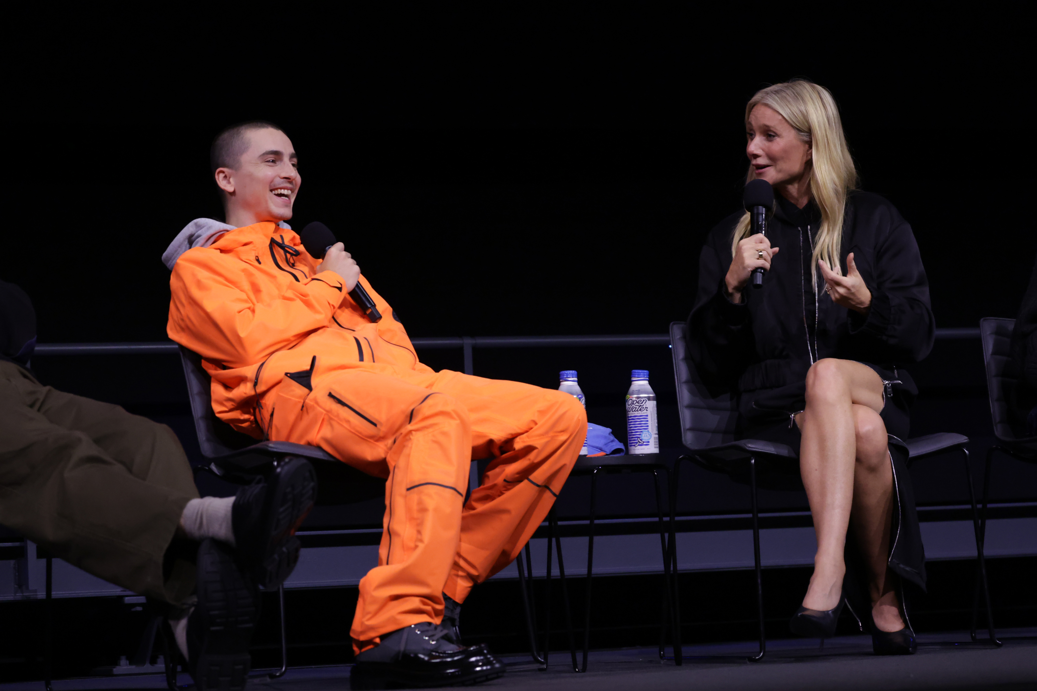 Timothée Chalamet and Gwyneth Paltrow at a Special Screening of "Marty Supreme" at Academy Museum of Motion Pictures on November 14, 2025 in Los Angeles, California | Source: Getty Images