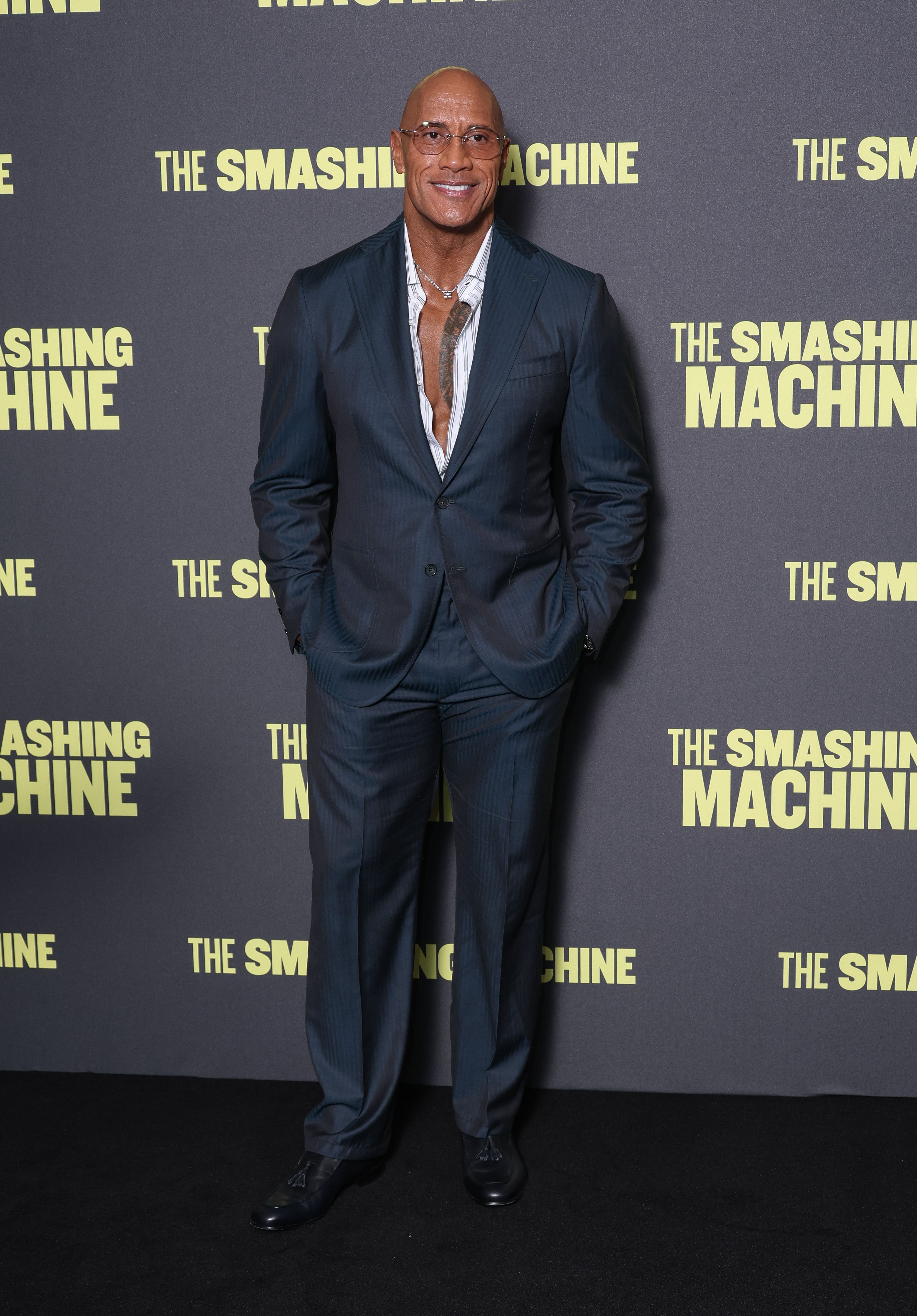 Dwayne Johnson attends "The Smashing Machine" U.K. special screening at Odeon Luxe West End on September 24, 2025, in London, England. | Source: Getty Images