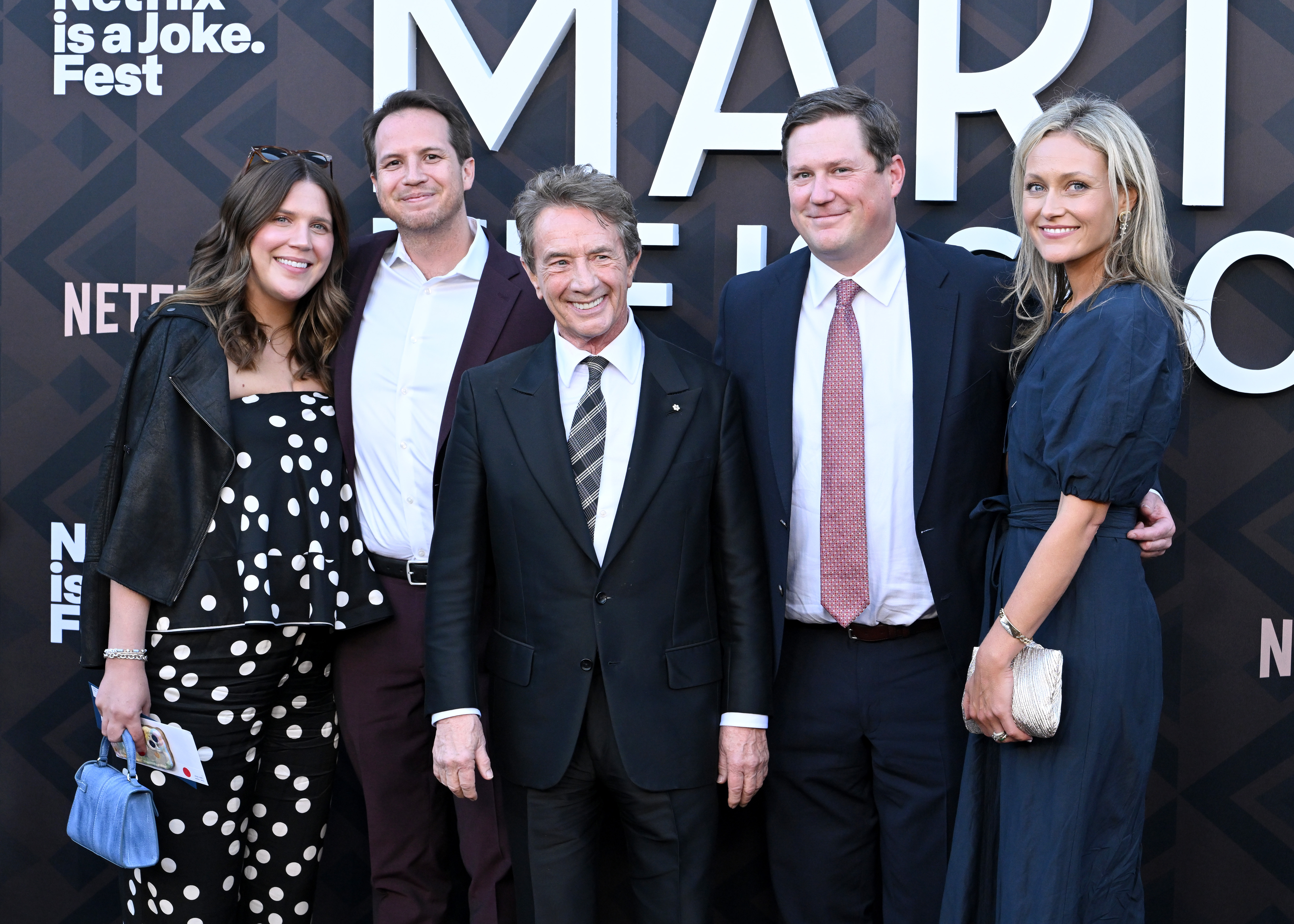 Haylen Short, Henry Short, Martin Short, Oliver Short and Elissa Short attend the Los Angeles Premiere of Netflix's "Marty, Life Is Short" at The Egyptian Theatre Hollywood on May 06, 2026 in Los Angeles, California. | Source: Getty Images