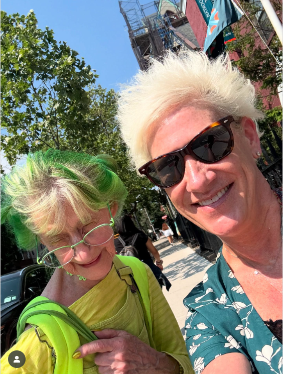 Green Lady of Brooklyn and Anne Burrell in a post dated June 13, 2025. | Source: Instagram/chefanneburrell