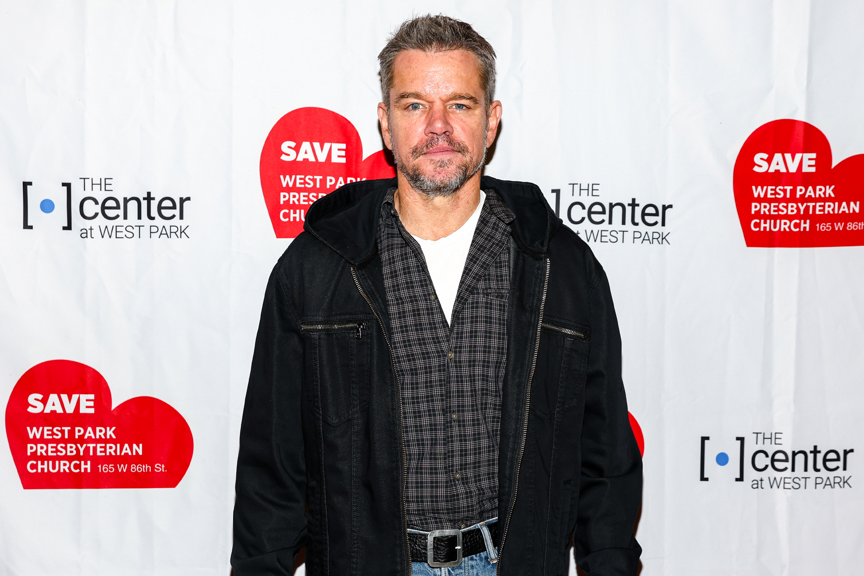 Matt Damon attends Center at West Park presents a staged reading of "Hold On to Me Darling" at Church of St. Paul and St. Andrews on October 27, 2025 in New York City. | Source: Getty Images