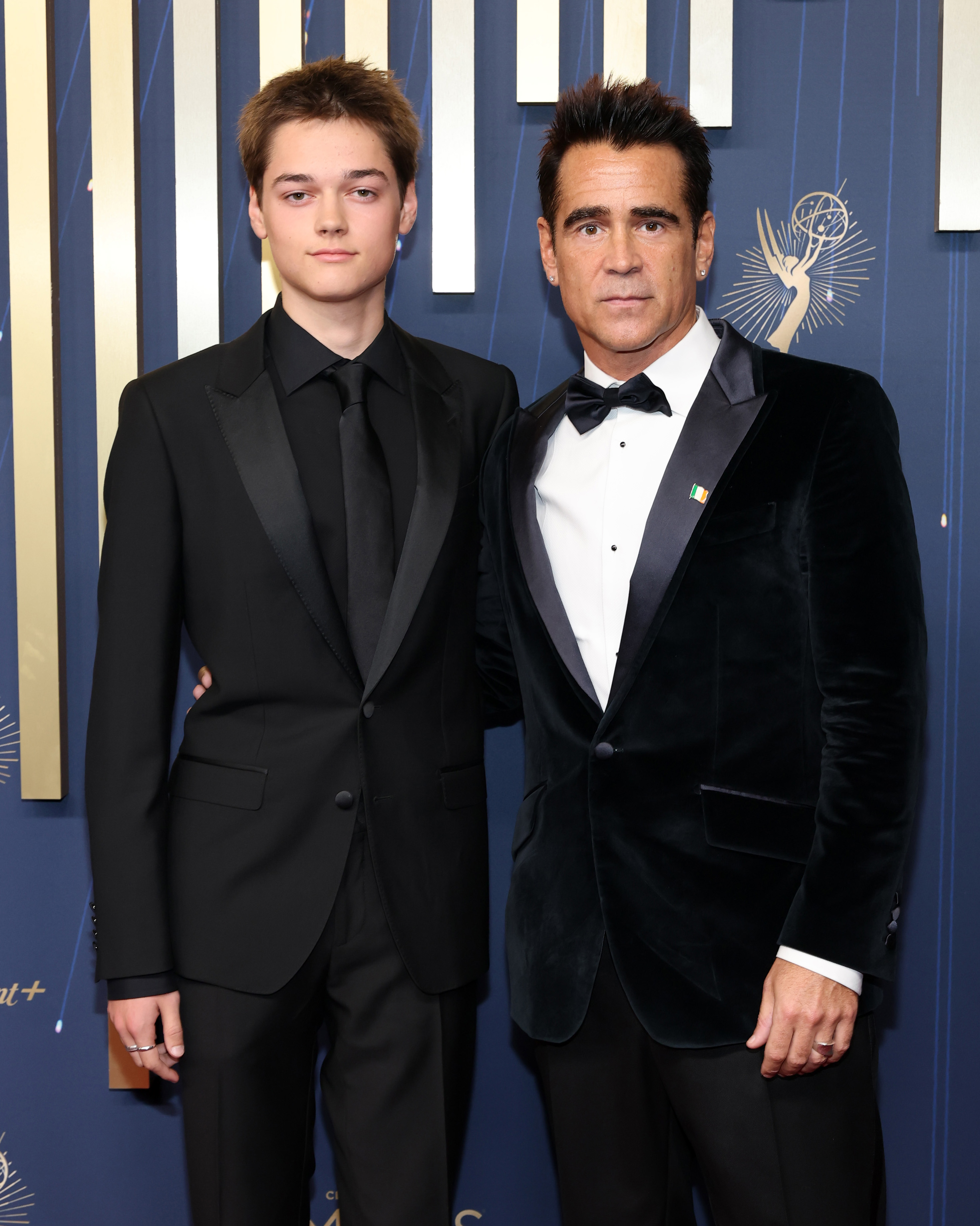Henry Farrell and Colin Farrell attend the 77th Primetime Emmy Awards at Peacock Theater on September 14, 2025, in Los Angeles, California. | Source: Getty Images