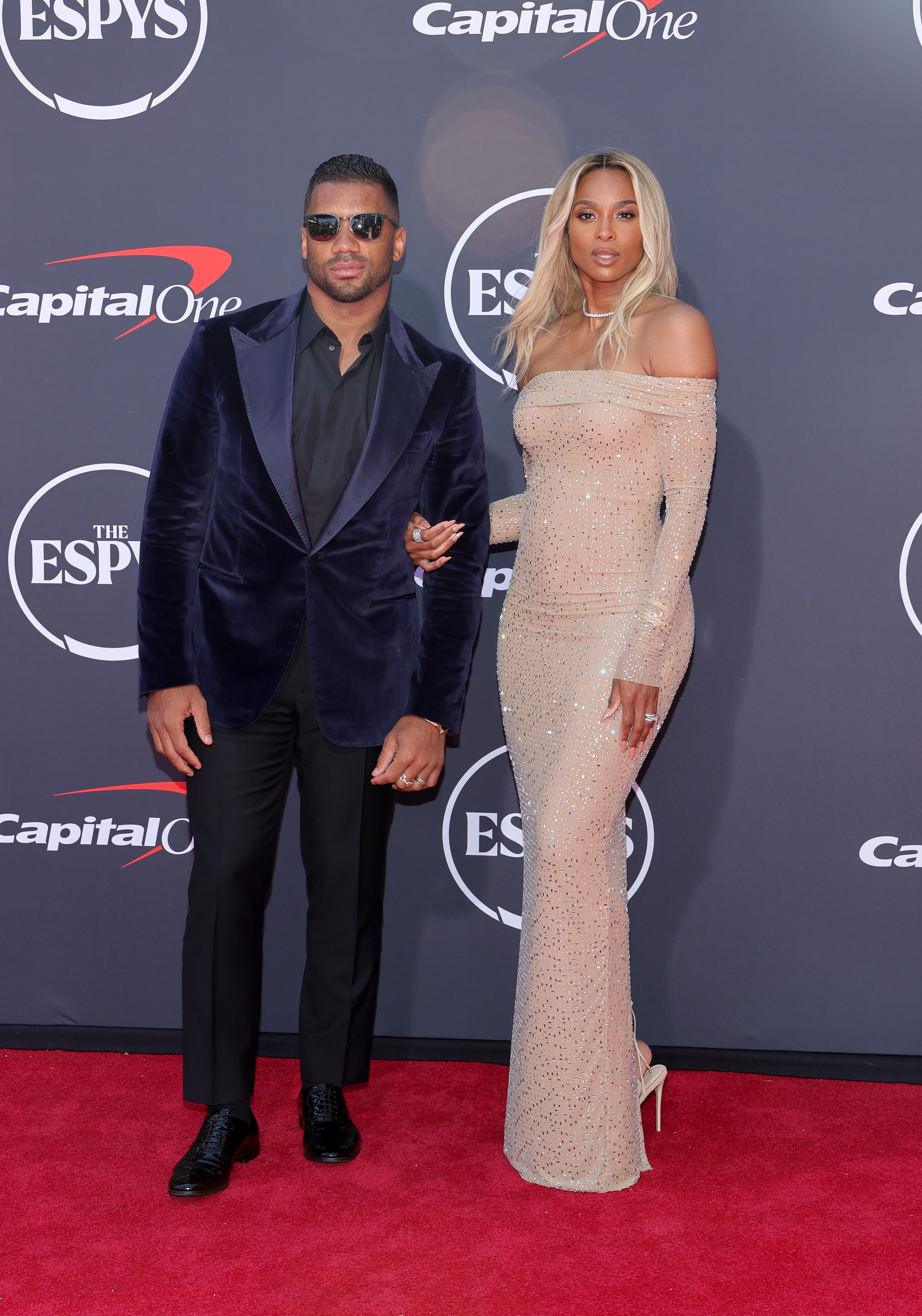 Russell Wilson and Ciara attend the 2025 ESPY Awards at Dolby Theatre on July 16, 2025, in Hollywood, California. | Source: Getty Images