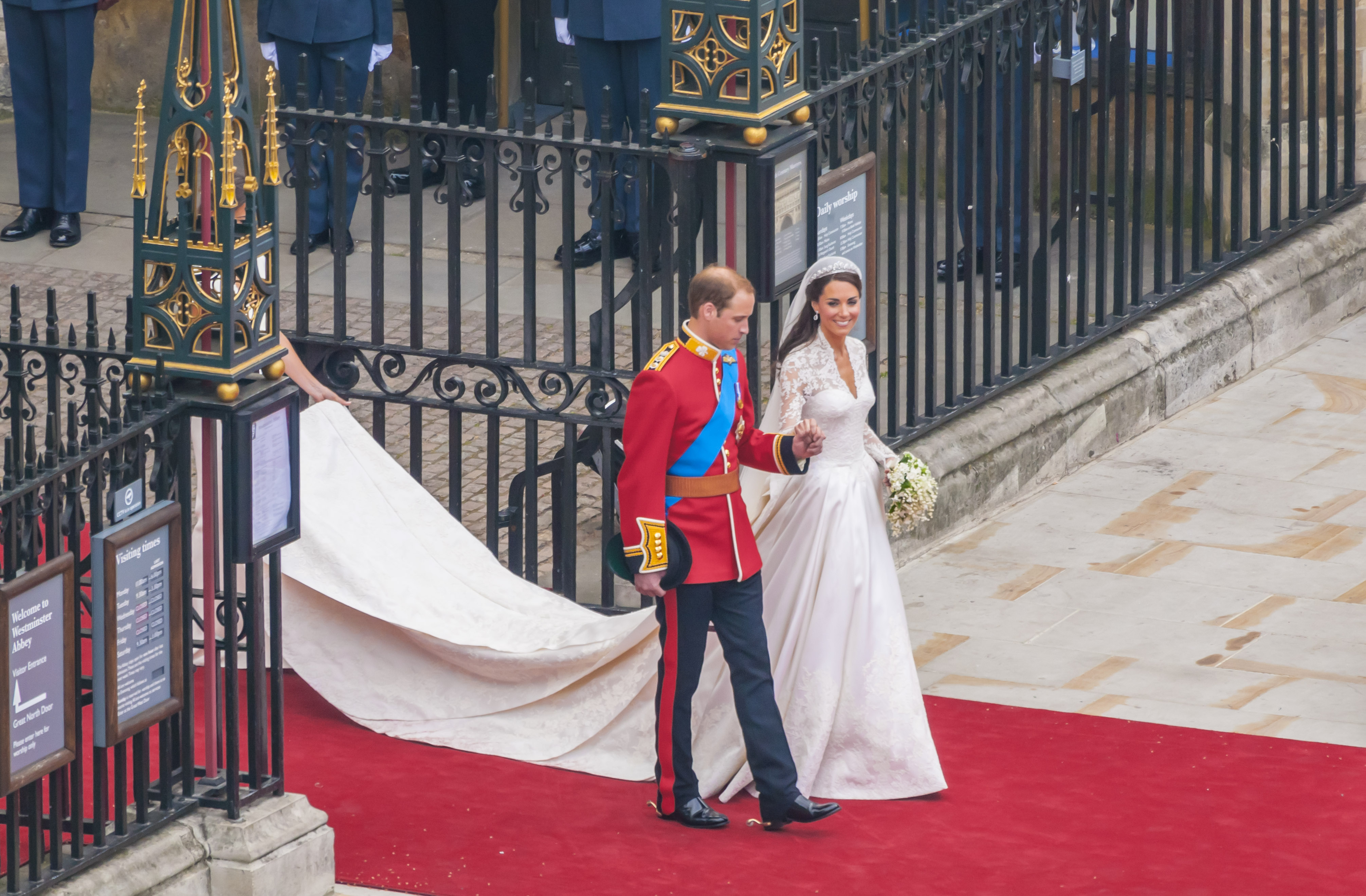 Prince William and Princess Catherine during their wedding on April 29, 2011 | Source: Getty Images