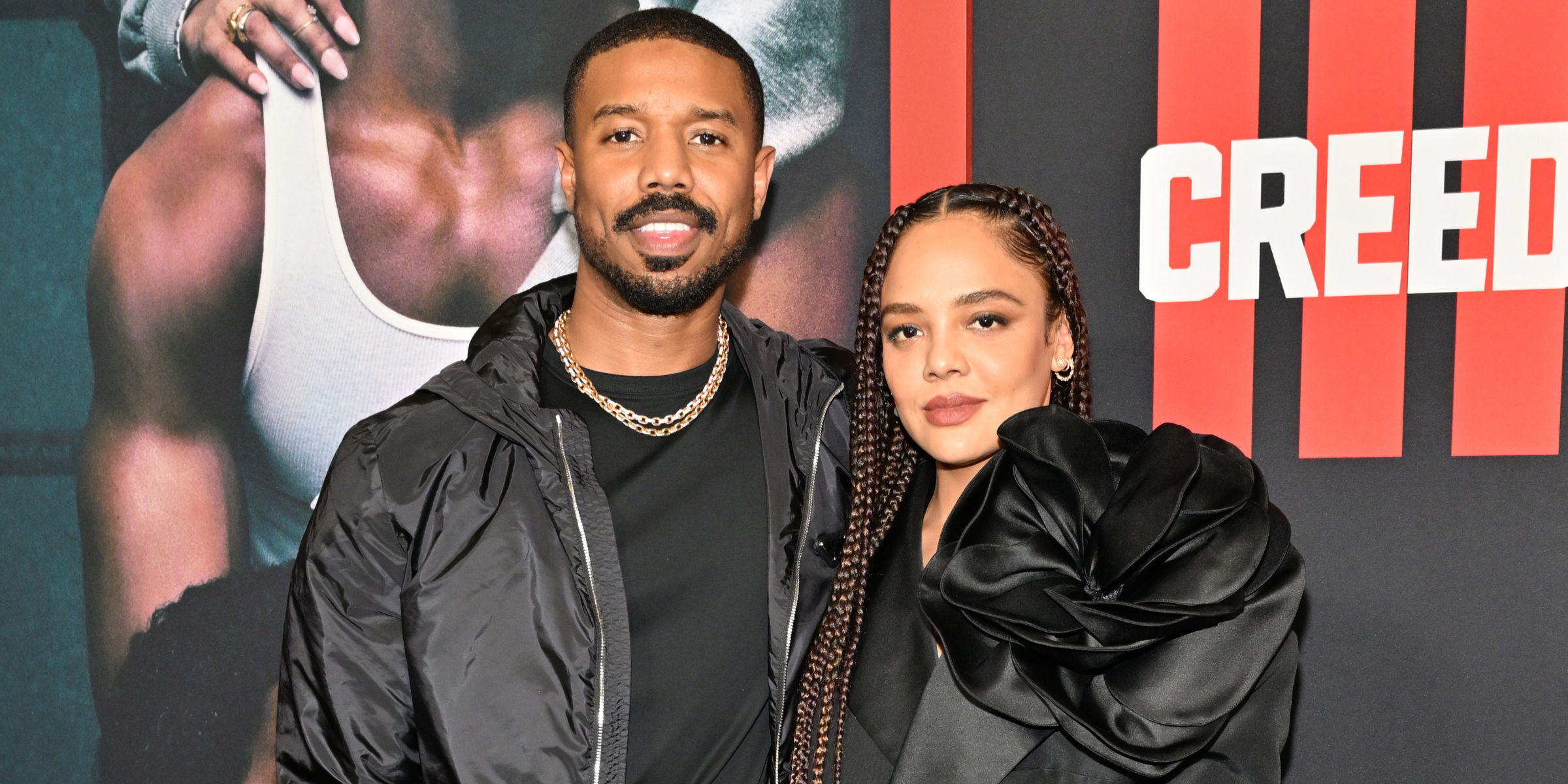 Michael B. Jordan and Tessa Thompson | Source: Getty Images