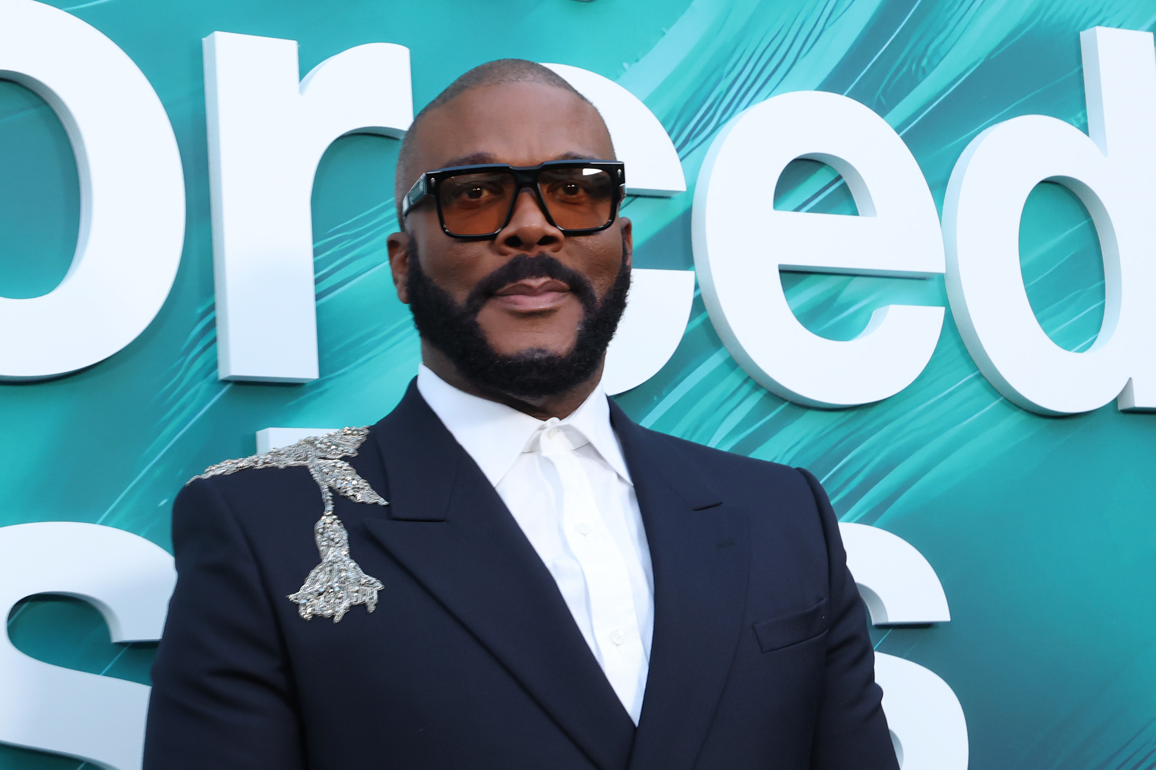 Tyler Perry attends the BET+ "Tyler Perry's Divorced Sistas" Los Angeles premiere at NeueHouse Hollywood on June 6, 2025, in Hollywood, California. | Source: Getty Images