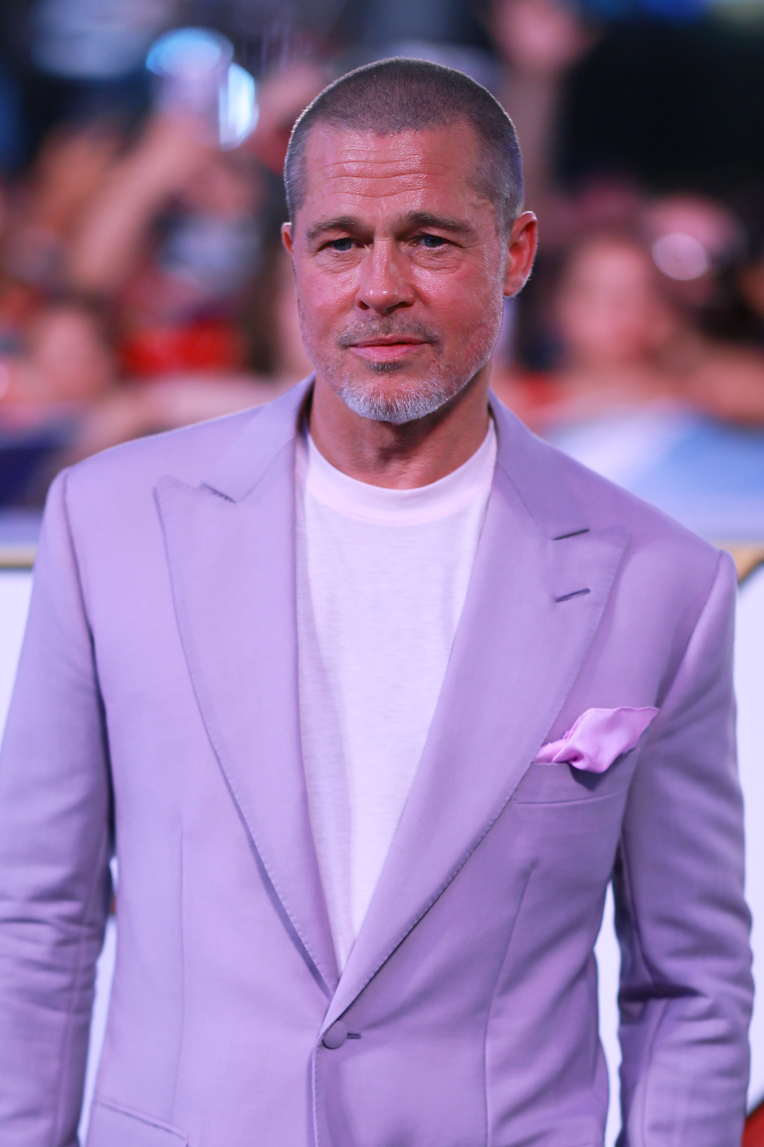 Brad Pitt poses for a photo during the fan event for "F1: The Movie" at Plaza Toreo Parque Central on June 9, 2025, in Naucalpan de Juarez, Mexico. | Source: Getty Images