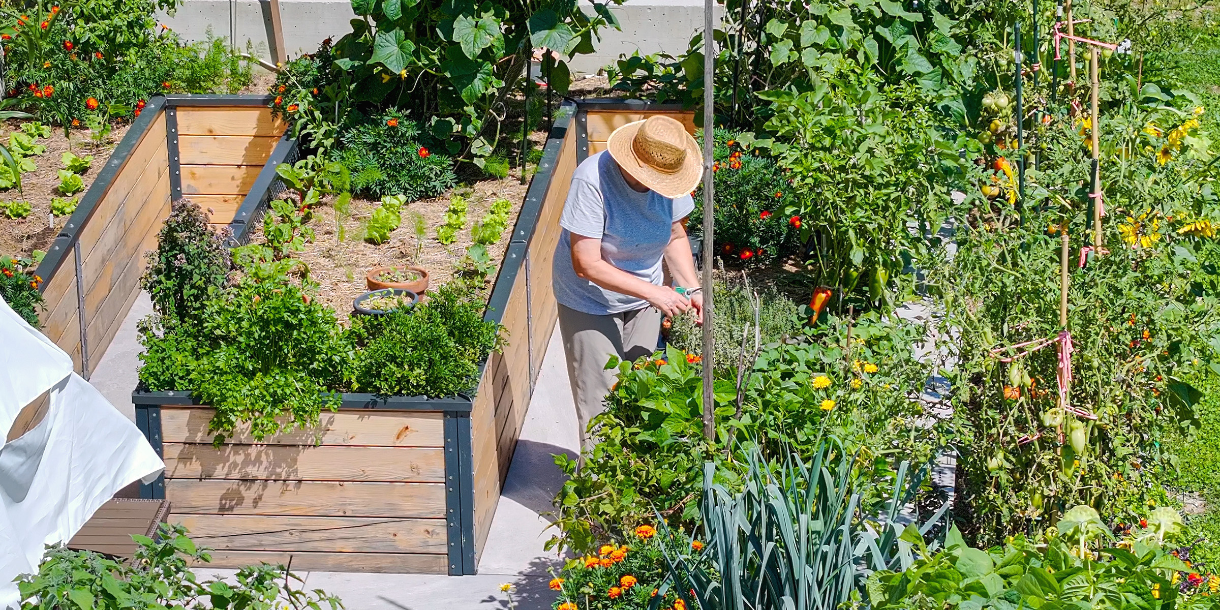 A woman working in a garden | Source: Shutterstock