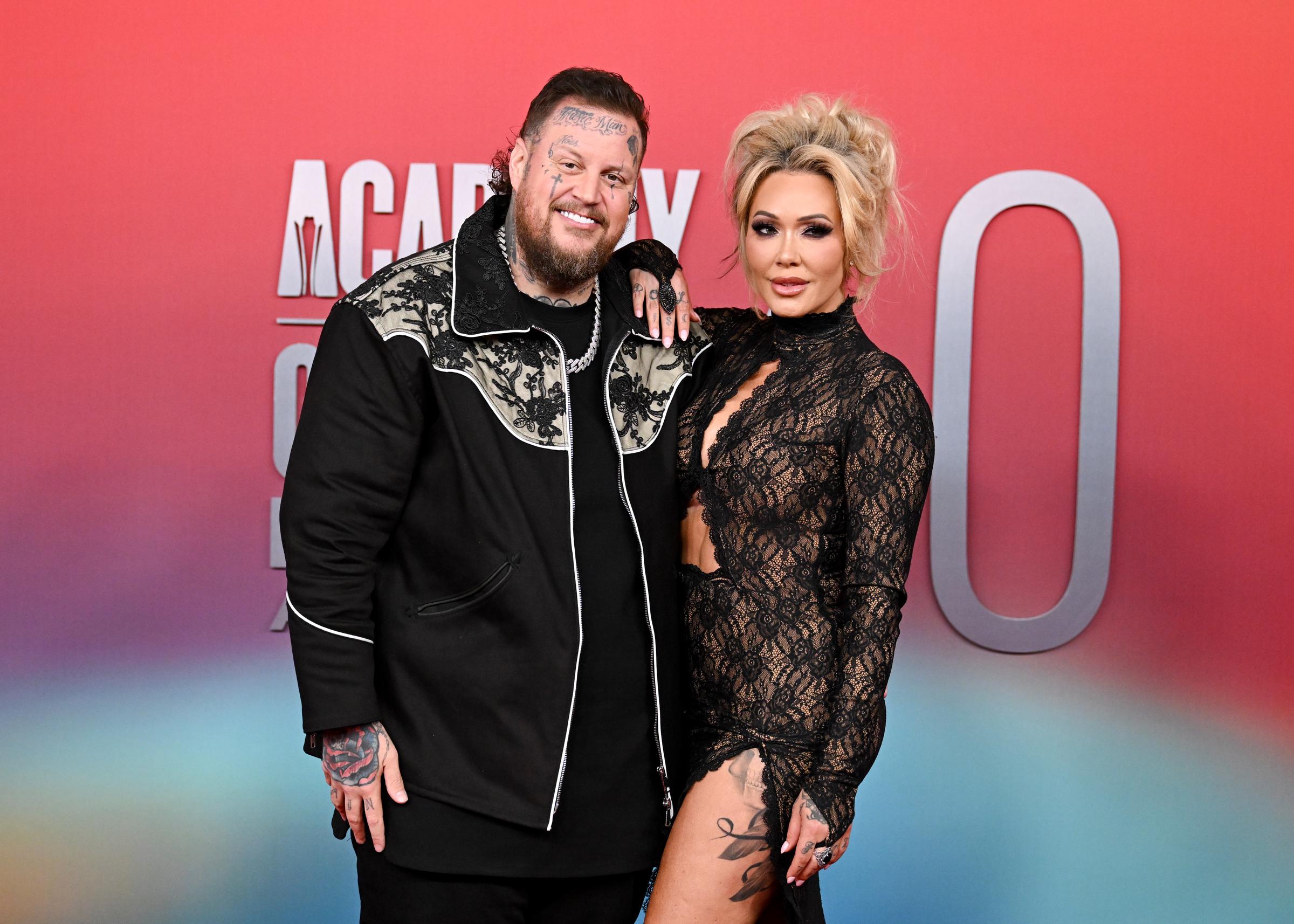 Jelly Roll, Bunnie Xo at the 60th Academy Of Country Music Awards held at the Ford Center at The Star on May 8, 2025 in Frisco, Texas. | Source: Getty Images