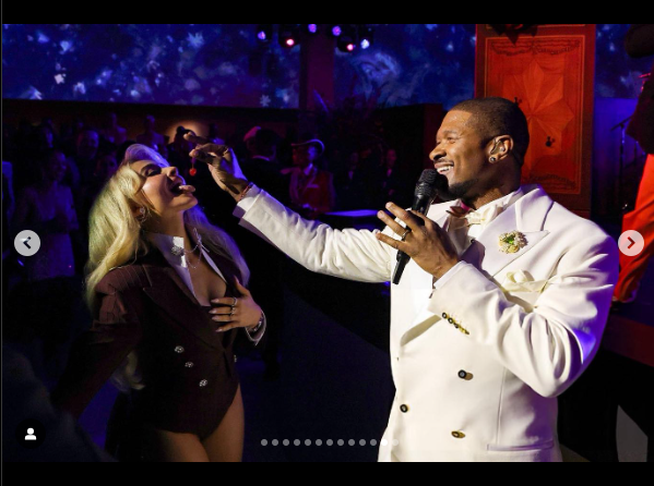 Sabrina Carpenter and Usher, dated May 2025