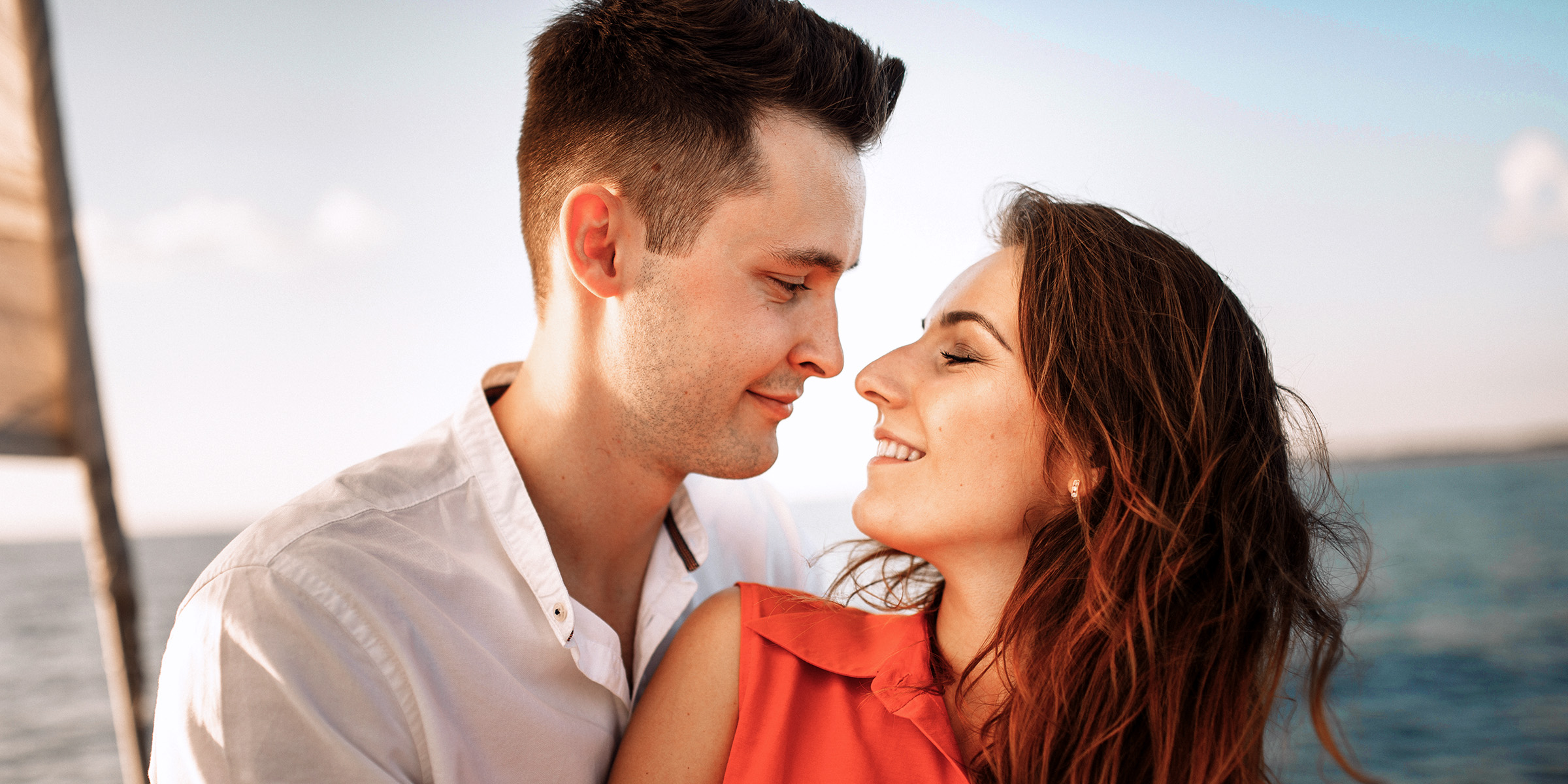 A couple gazing into each other's eyes | Source: Shutterstock