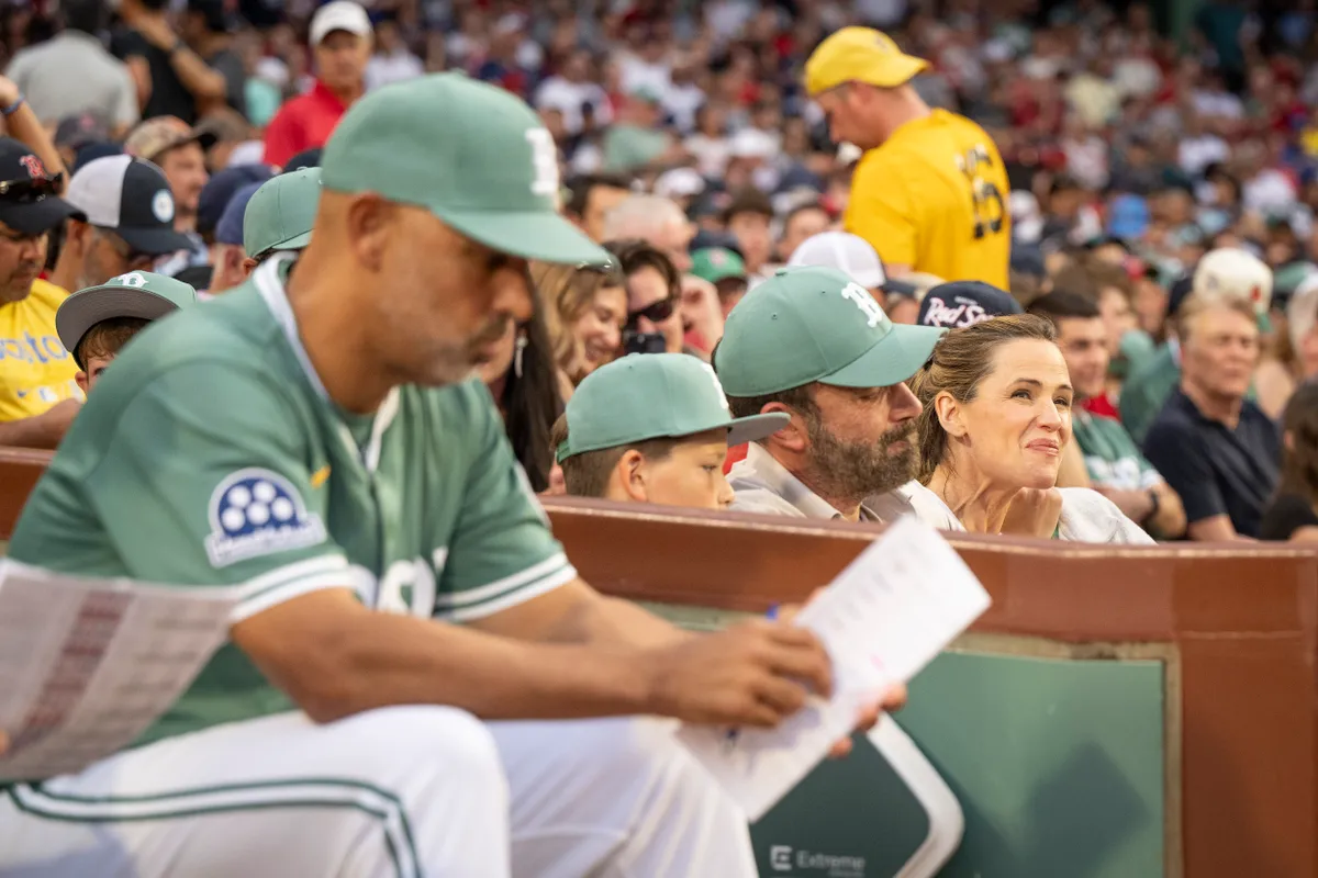 Ben Affleck and Jennifer Garner look on during a game between the Tampa Bay Rays and the Boston Red Sox on July 11, 2025 at Fenway Park in Boston, Massachusetts | Source: Getty Images