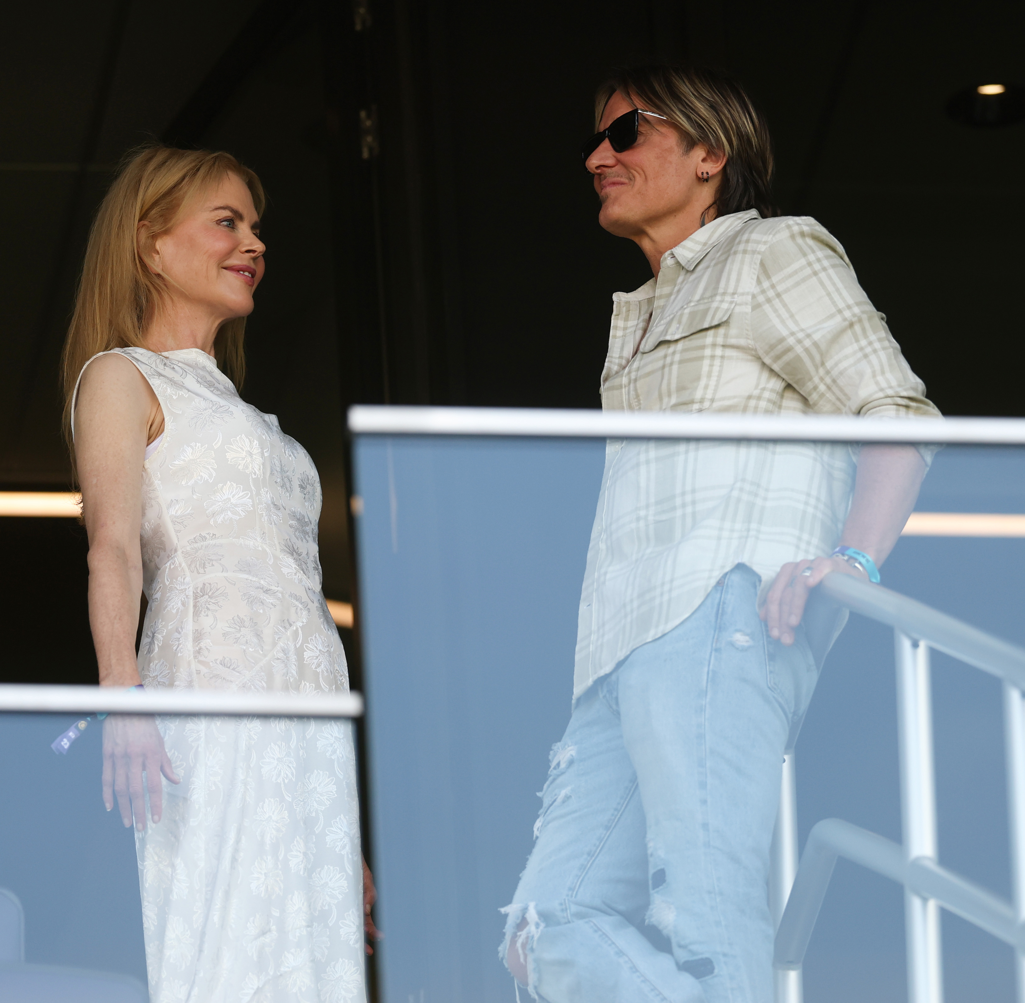 Nicole Kidman and Keith Urban look on during the FIFA Club World Cup 2025 group D match between Los Angeles Football Club and Esperance de Tunis at GEODIS Park on June 20, 2025, in Nashville, Tennessee. | Source: Getty Images