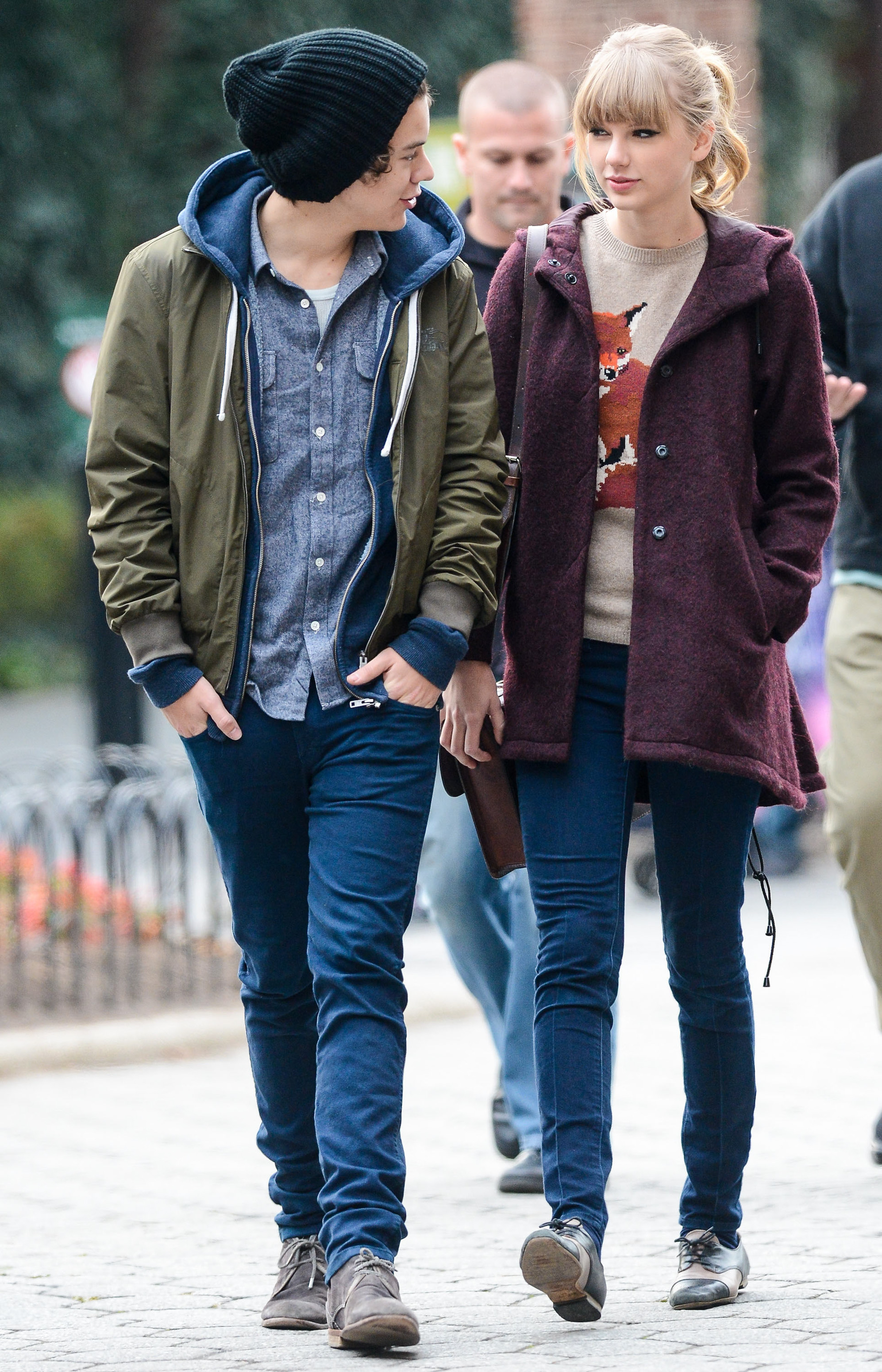 Harry Styles and Taylor Swift are seen on December 02, 2012 in New York City. | Source: Getty Images