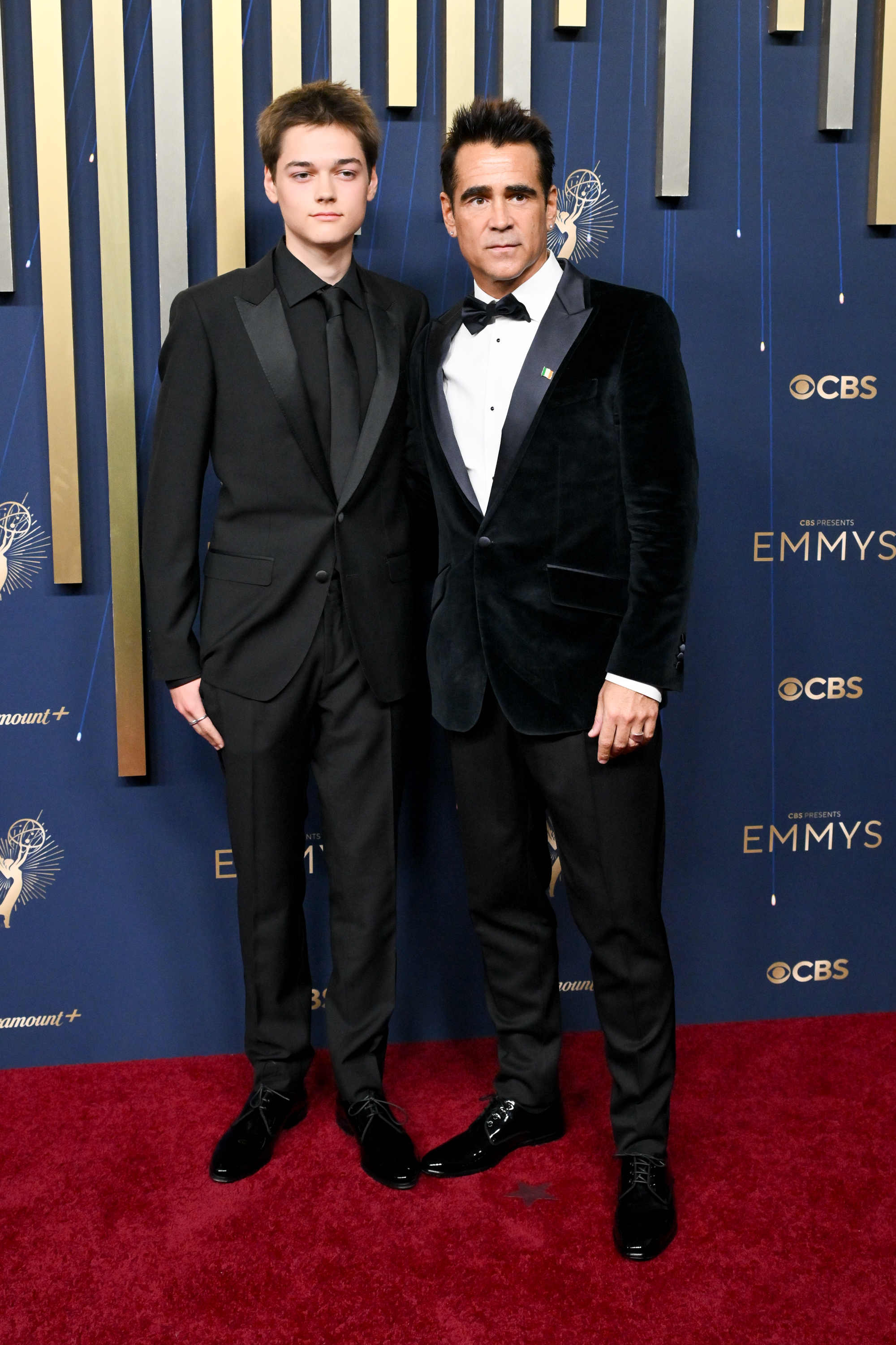 Henry Farrell and Colin Farrell attend the 77th Primetime Emmy Awards at Peacock Theater on September 14, 2025, in Los Angeles, California. | Source: Getty Images