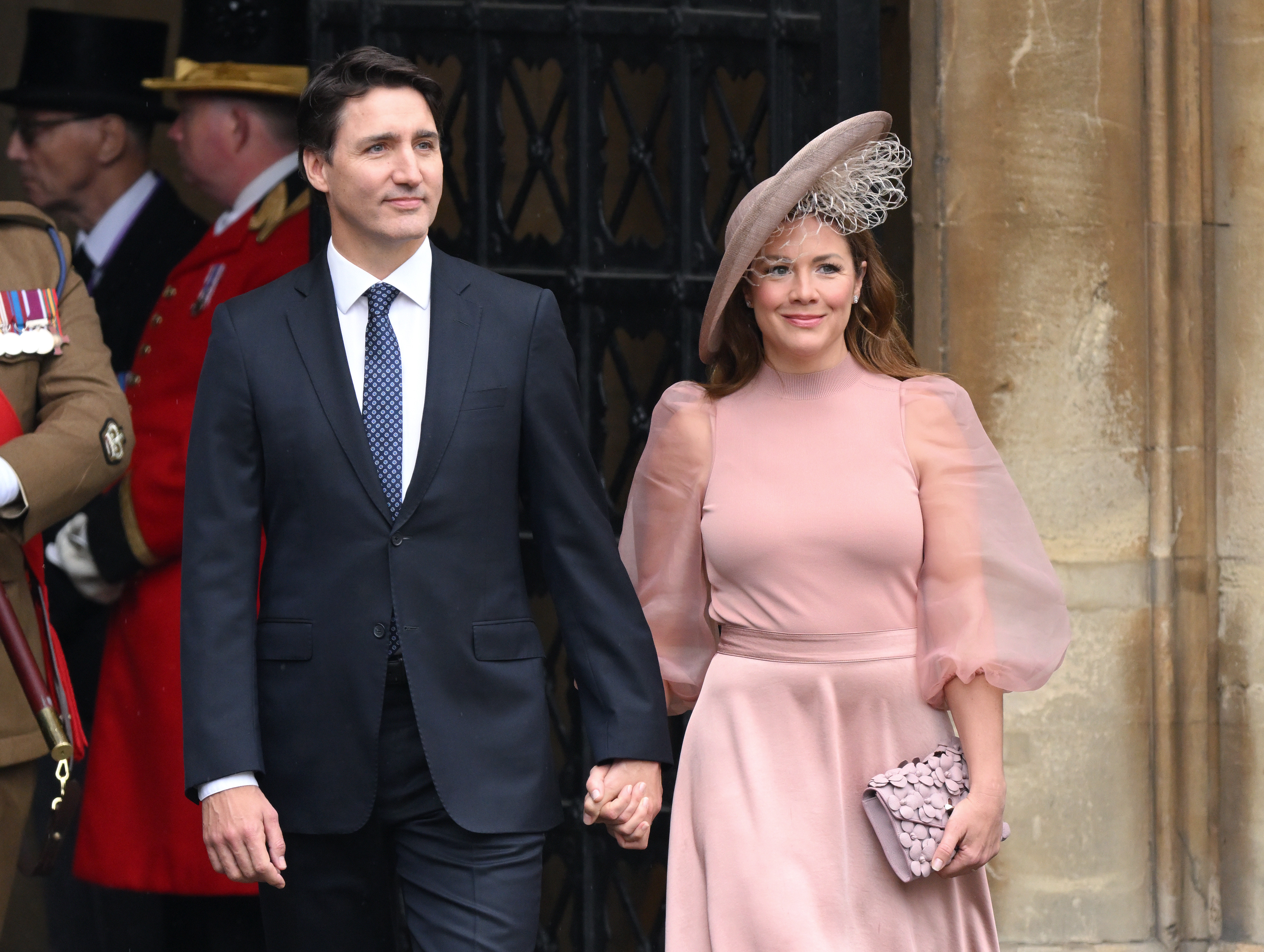 Justin Trudeau and Sophie Grégoire Trudeau arrive at Westminster Abbey for the Coronation of King Charles III and Queen Camilla on May 06, 2023 in London, England. | Source: Getty Images