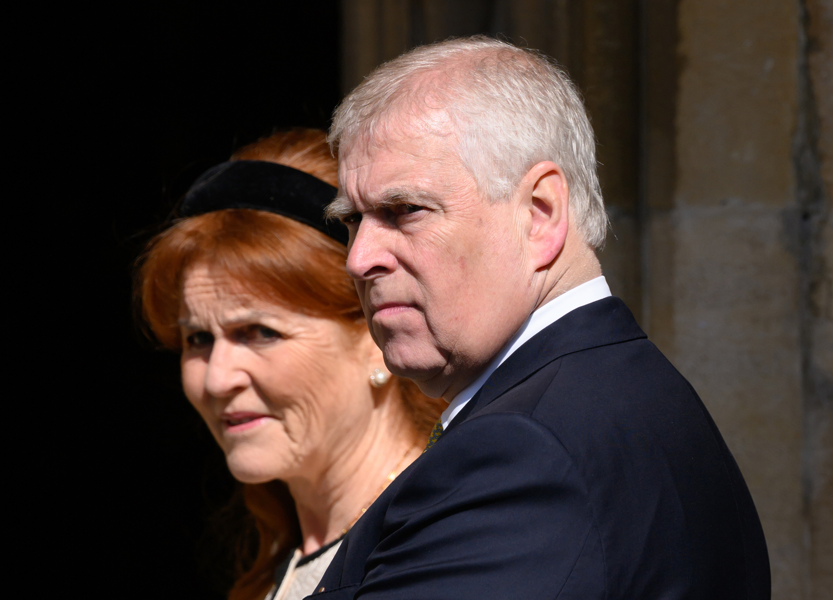 Sarah Ferguson, Duchess of York and Prince Andrew, Duke of York attends the Easter Sunday Mattins Service at St George's Chapel on April 20, 2025 in Windsor, England. | Source: Getty Images